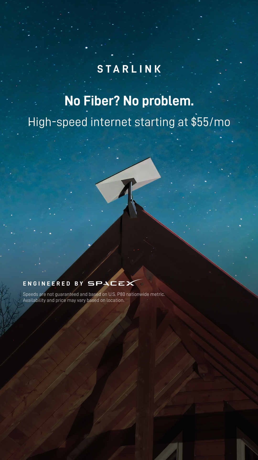 Starlink Facebook ad