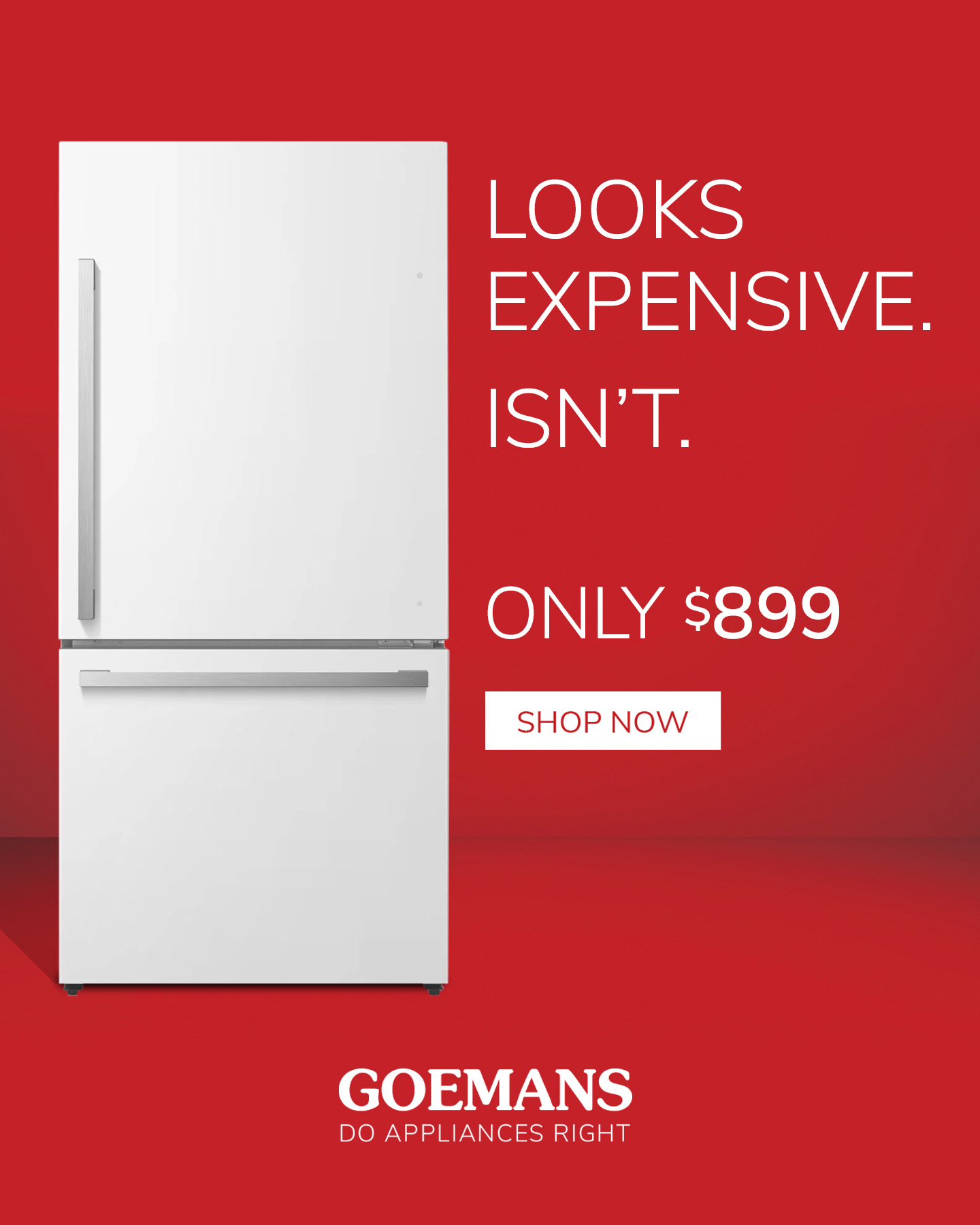 Goemans Appliances Facebook ad from Jul 13, 2026