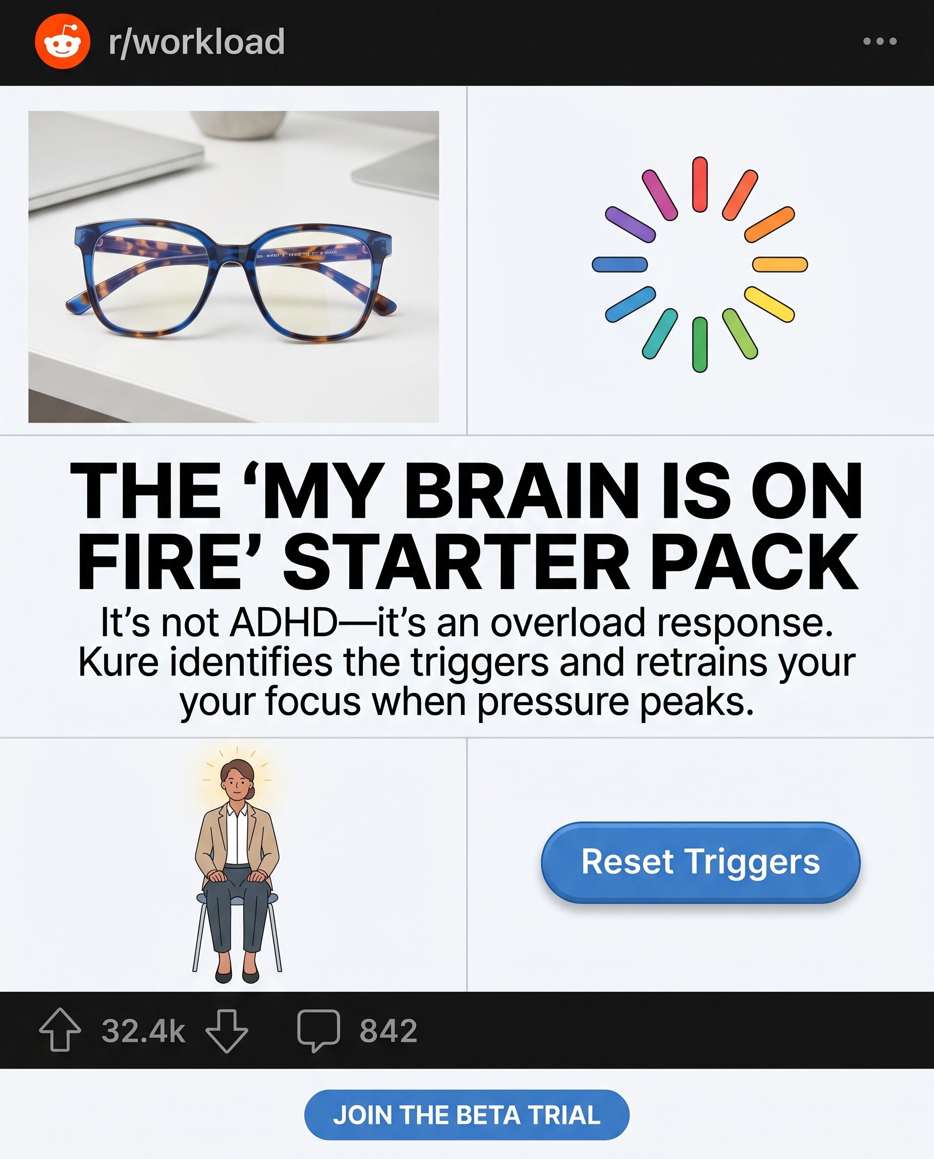 Kure for Hypnotherapy Facebook ad