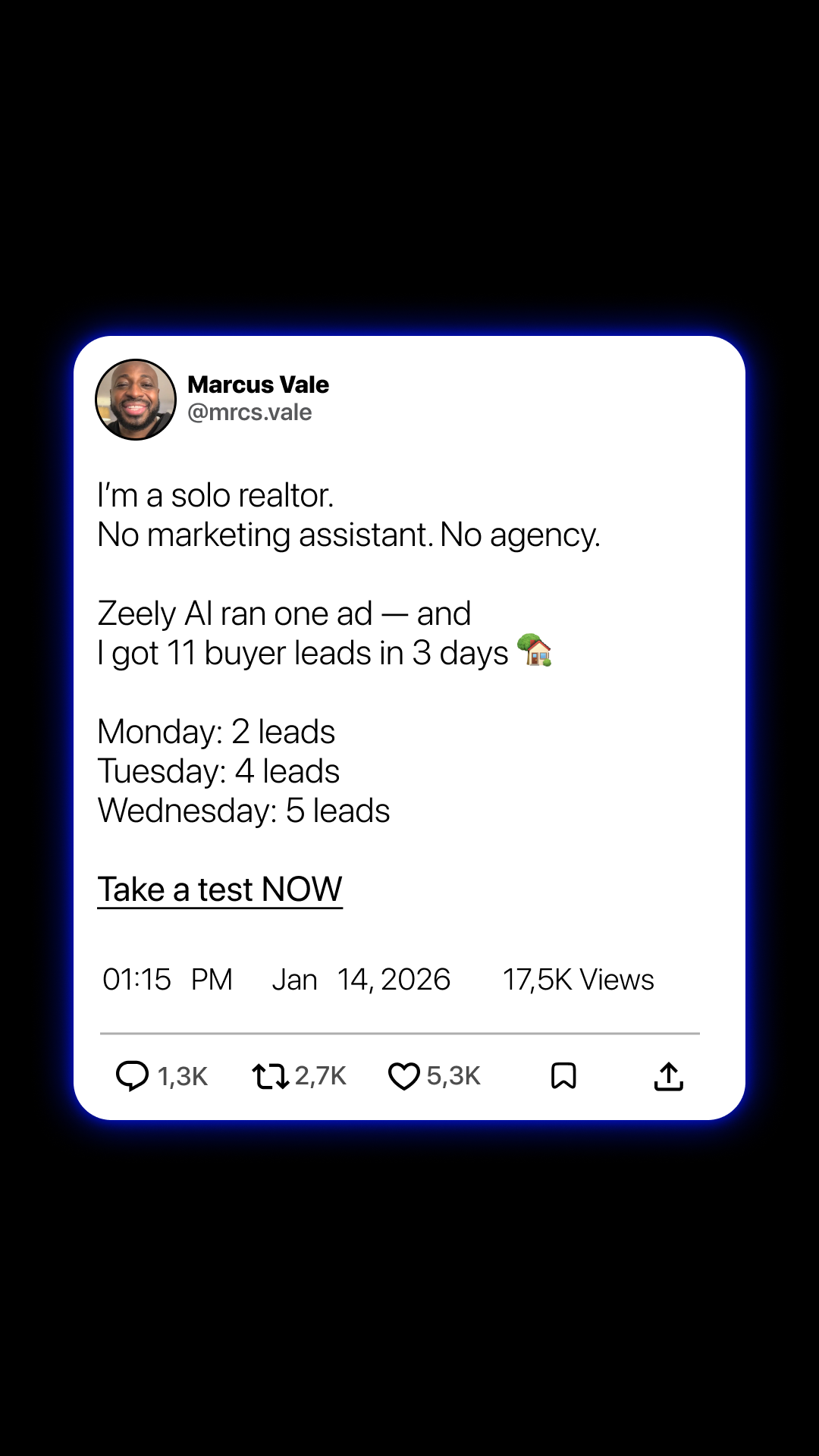 Zeely Facebook ad
