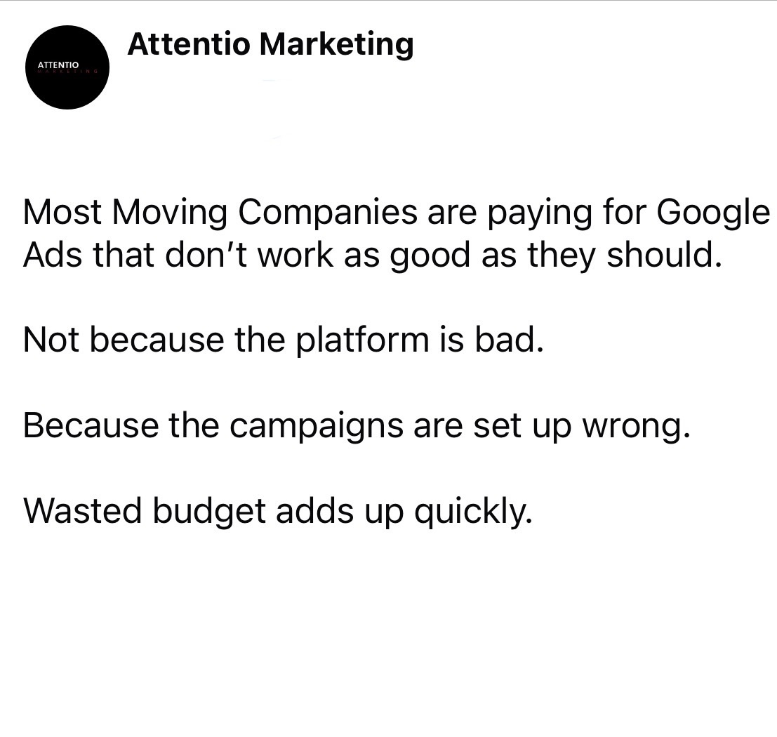 Attentio Marketing Facebook ad