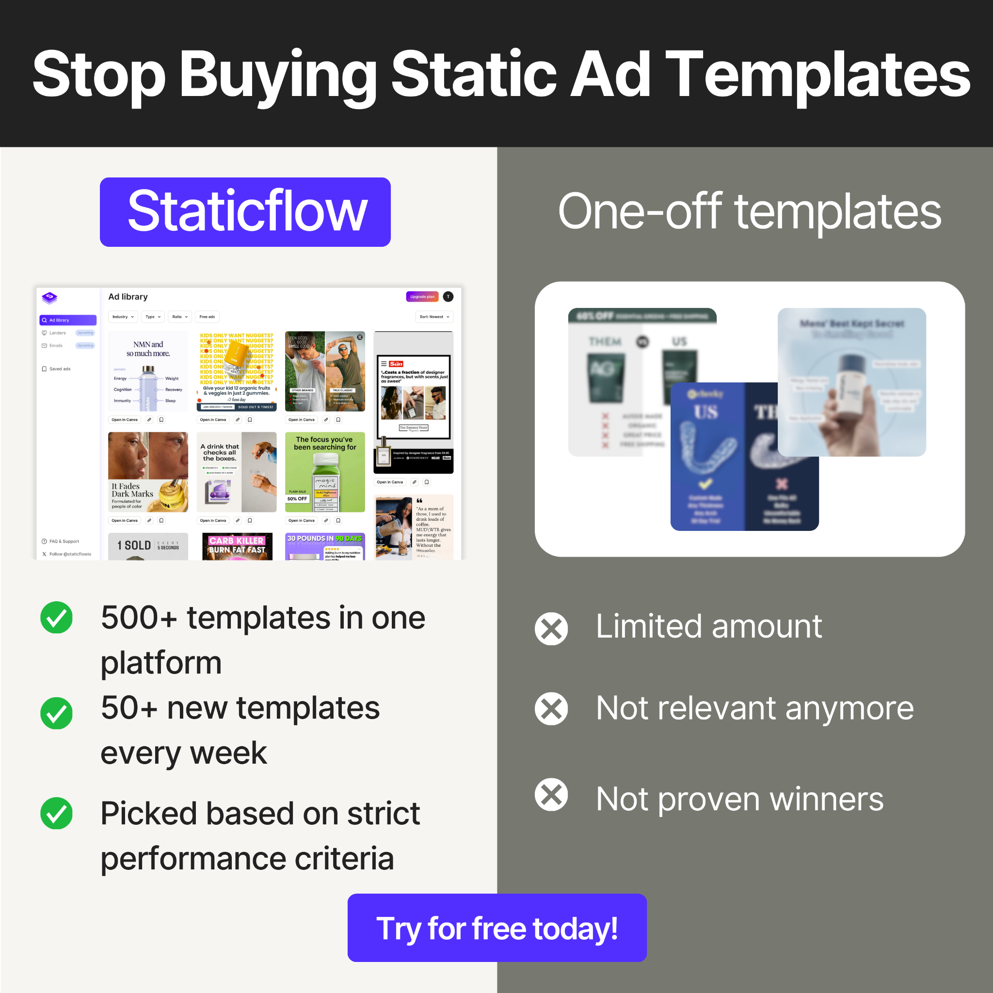Staticflow Facebook ad