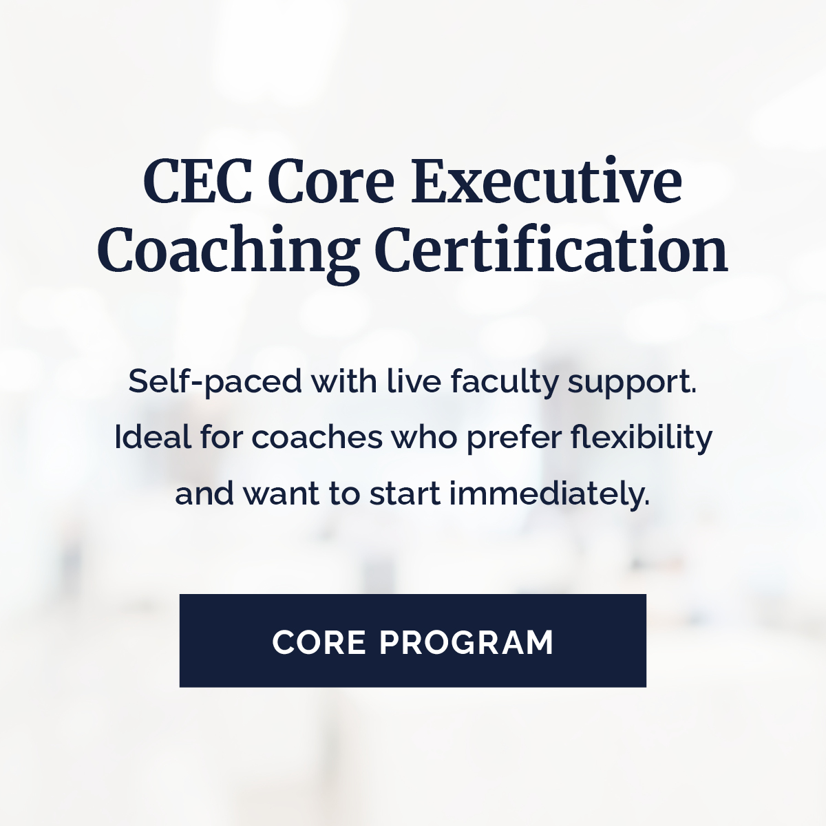Center for Executive Coaching Facebook ad