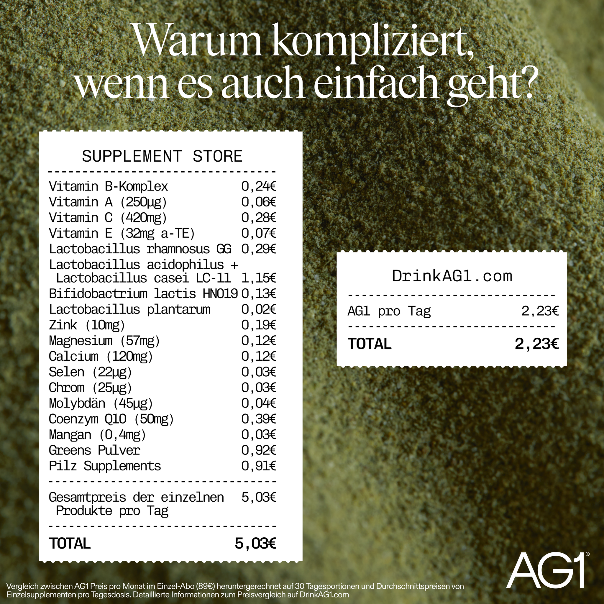 AG1 Deutschland Facebook ad