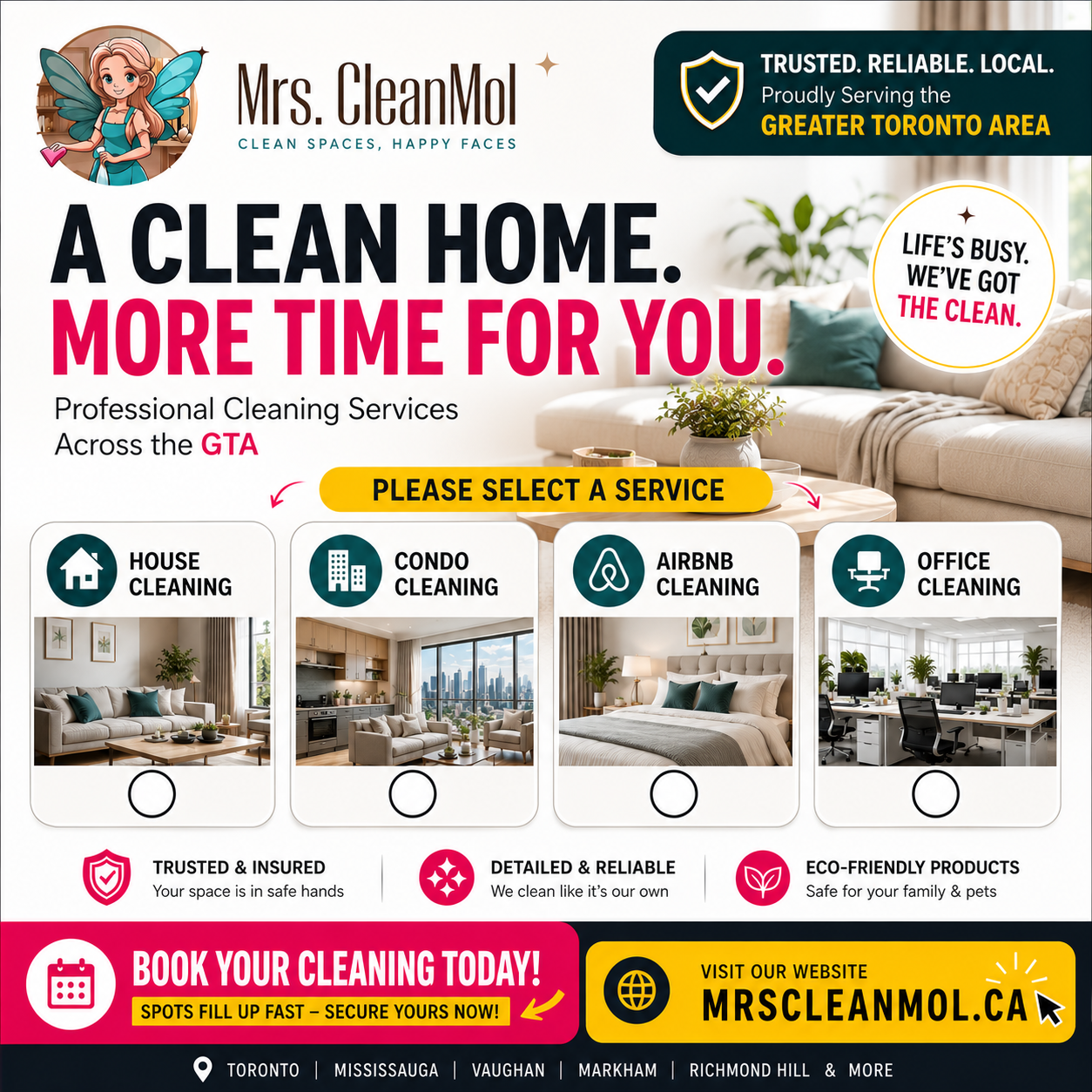 Mrs. CleanMol Facebook ad