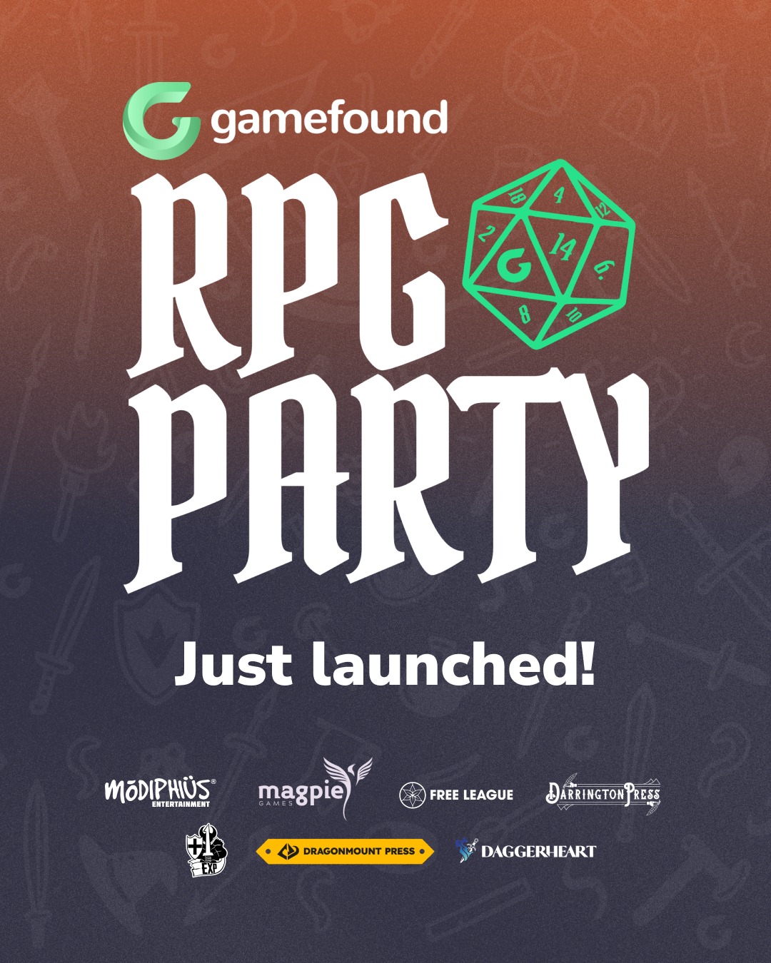 Gamefound Facebook ad: The 2026 RPG Party campaigns are going LIVE!