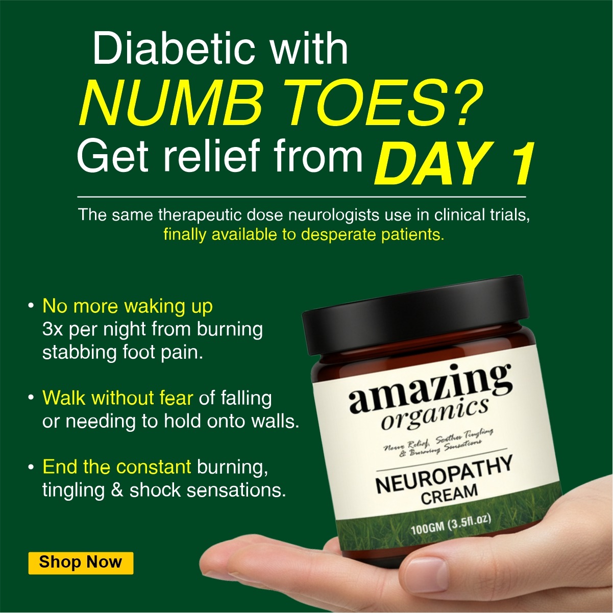 Amazing Organics IN Facebook ad