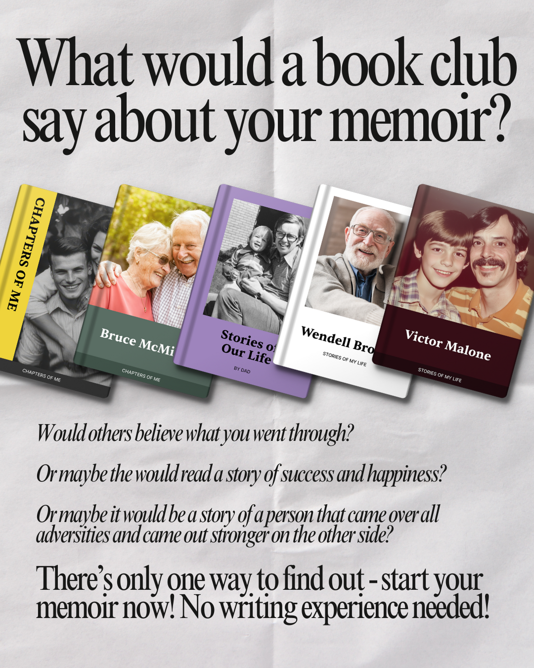 Memowrite Facebook ad
