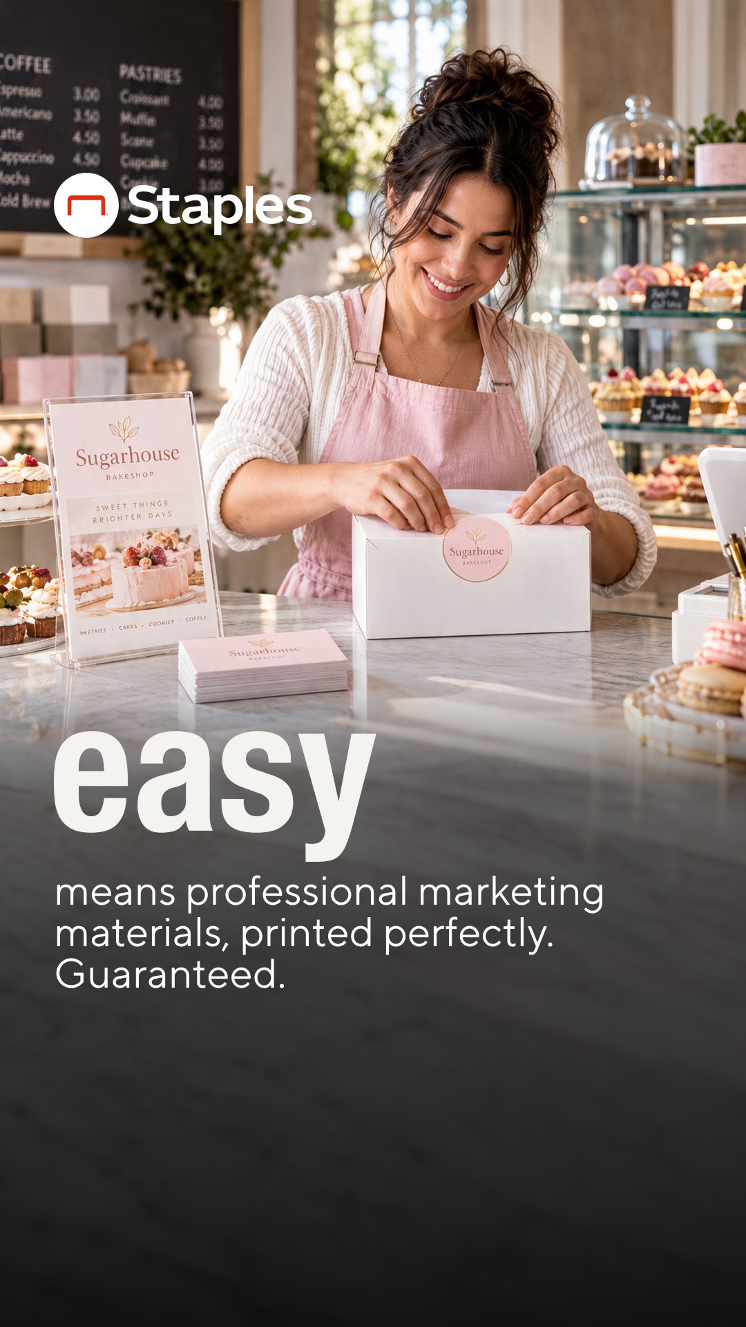Staples Facebook ad: Prints done right.