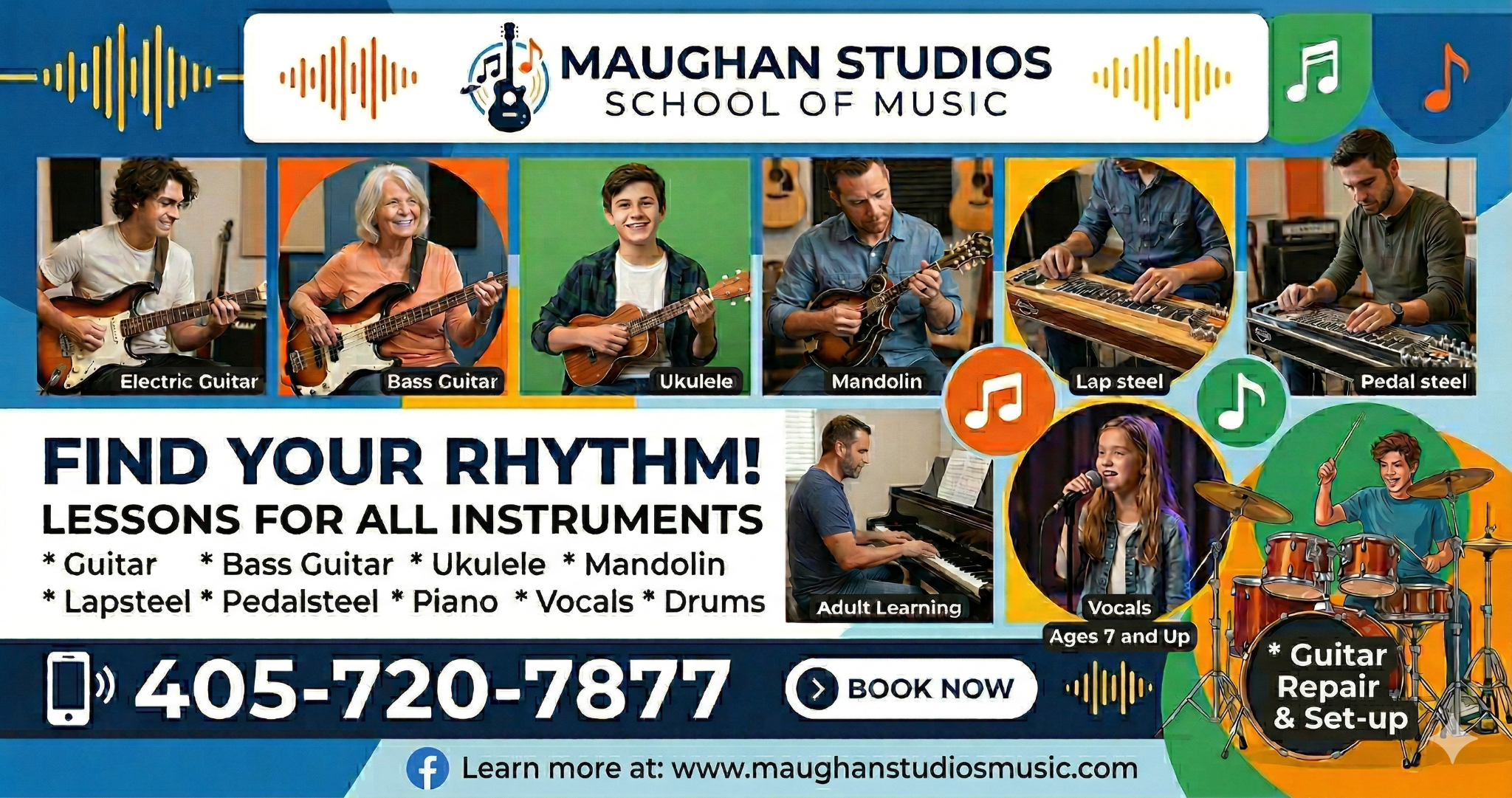 Maughan Studios Facebook ad: Our goal at Maughan Studios is to provide…