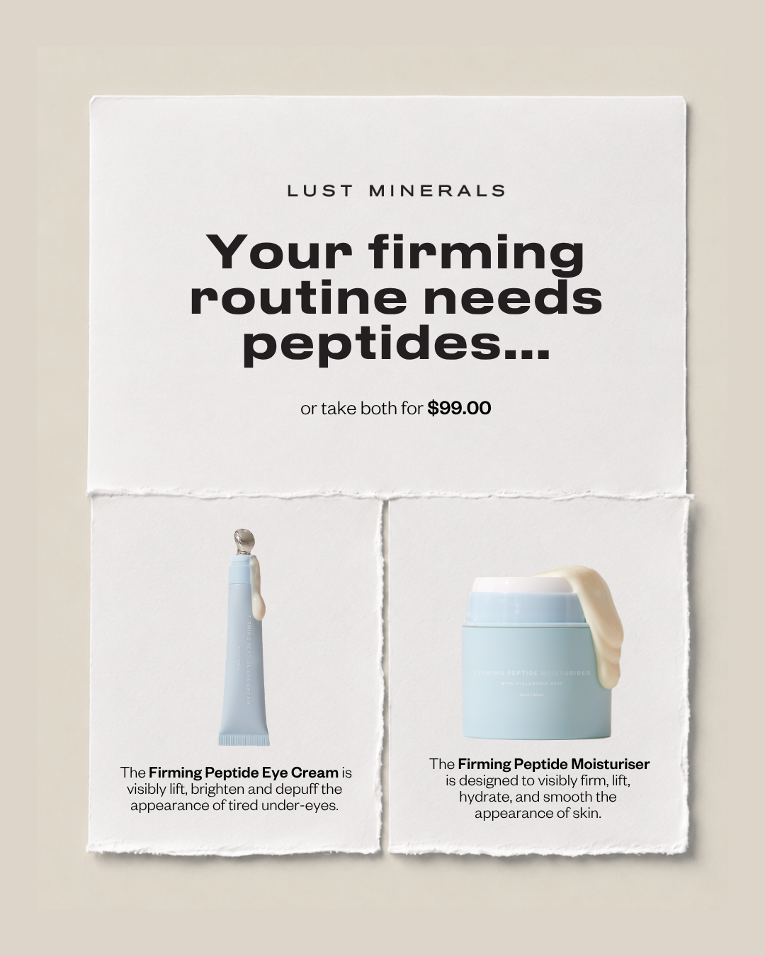 Lust Minerals Facebook ad