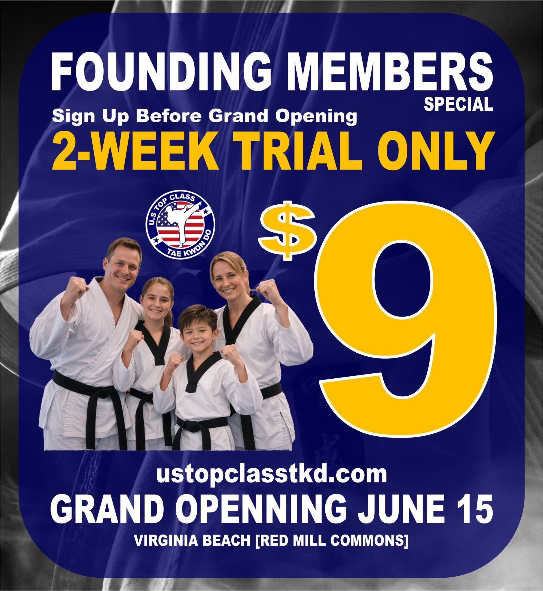 U.S Top Class Taekwondo Facebook ad