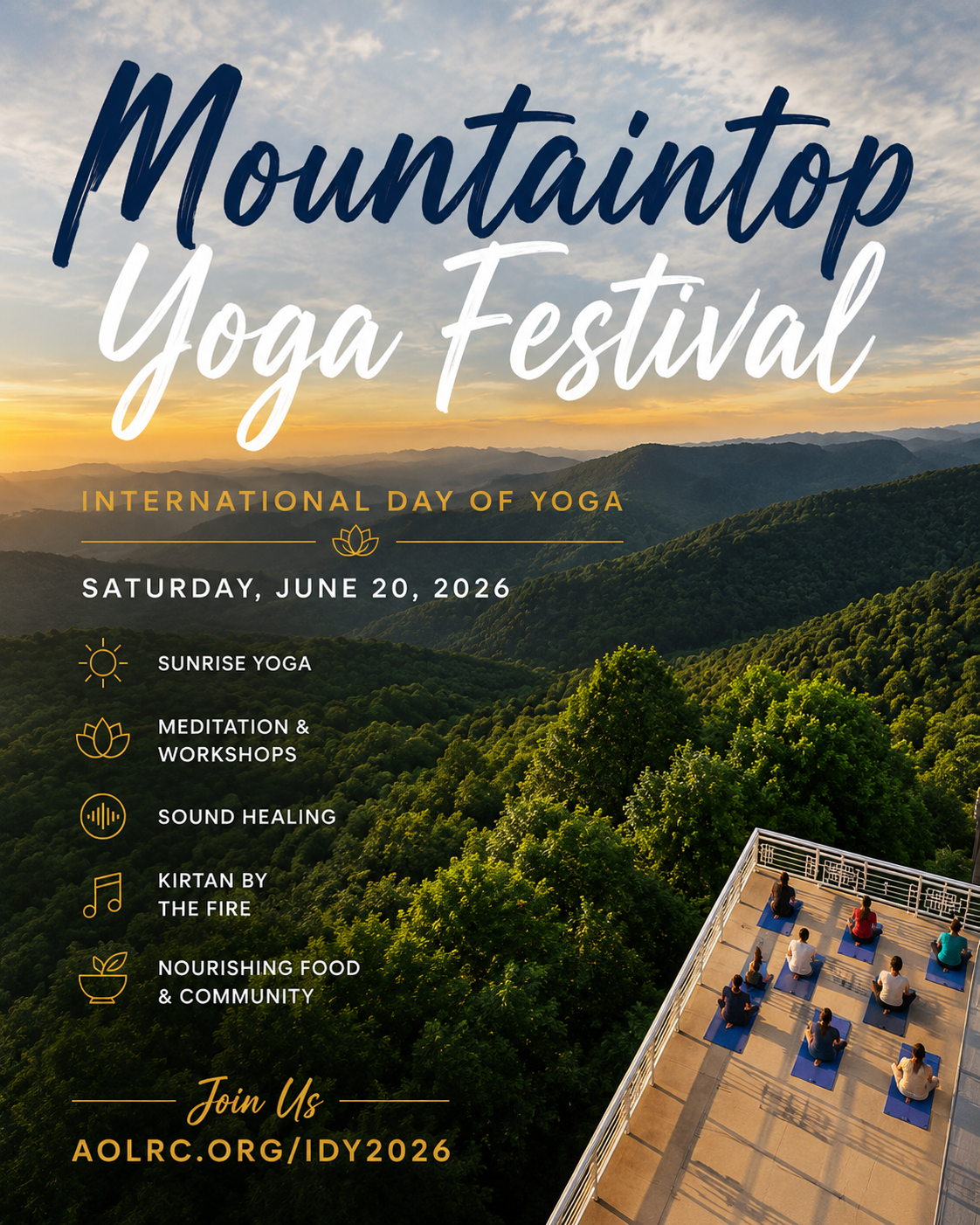 Art of Living Retreat Center Facebook ad