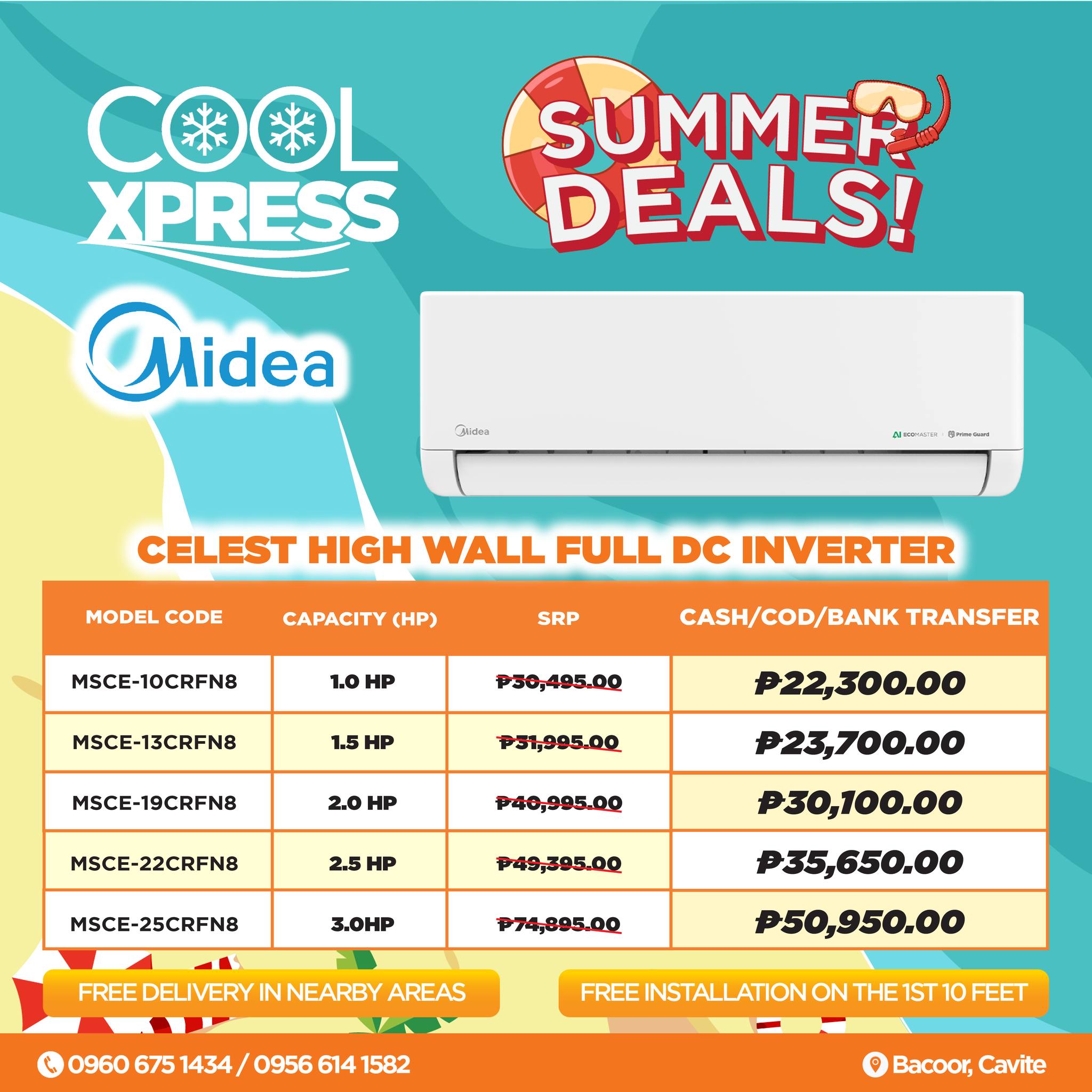CoolXpress Facebook ad: COOLXPRESS AIRCON DEALS