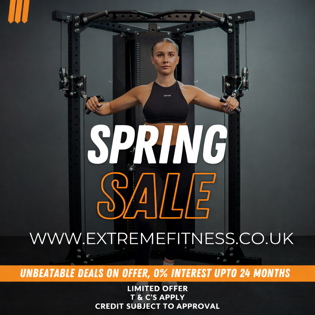 Extreme Fitness Facebook ad: Spring Deals on Commercial‑Grade Gym Equipment