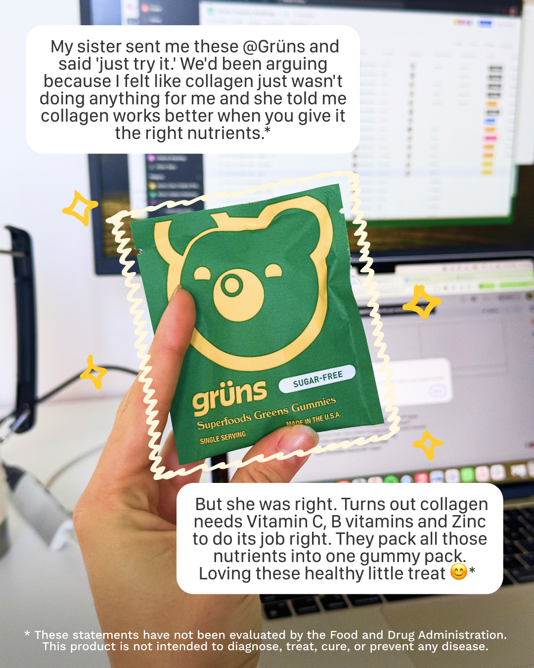 Grüns Facebook ad