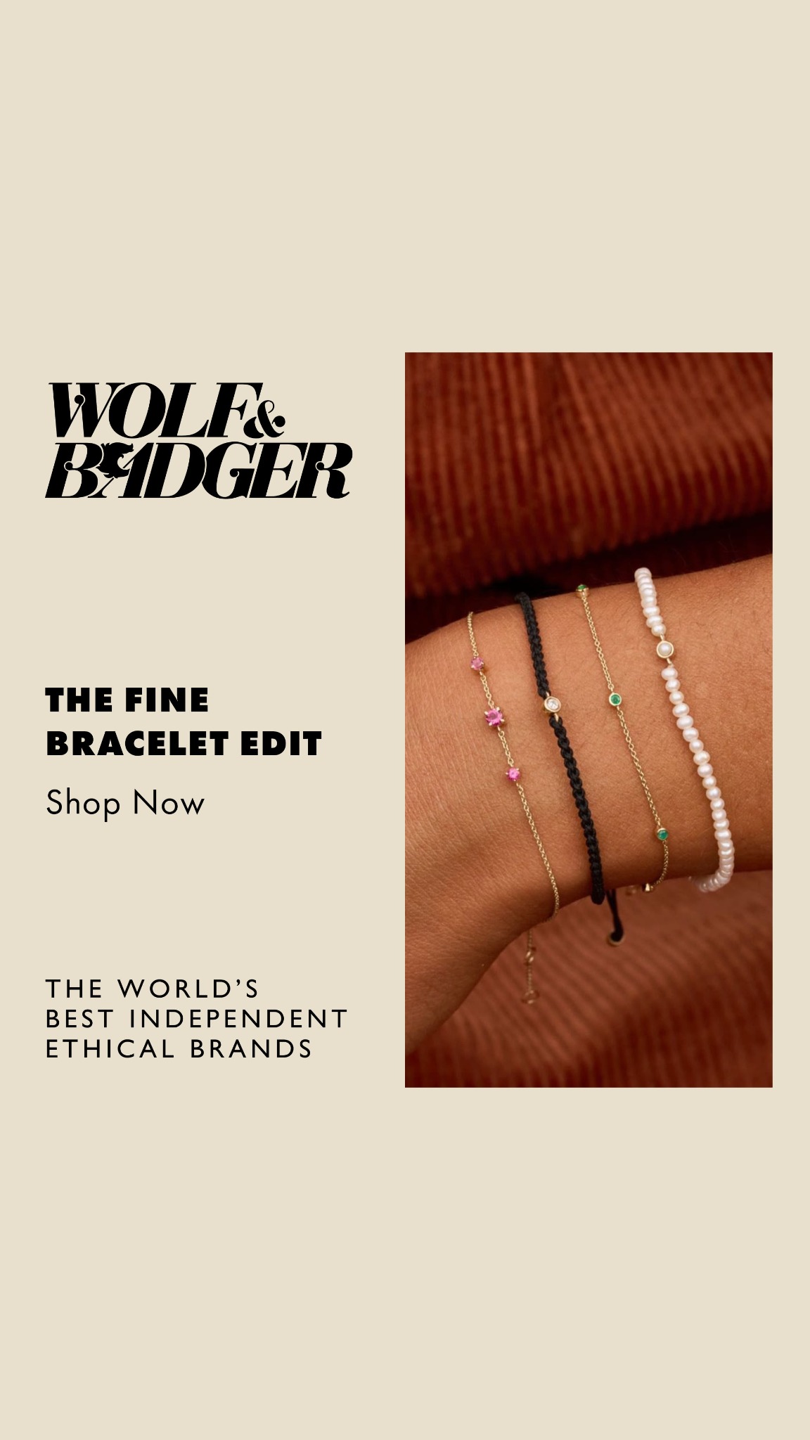 Wolf & Badger Facebook ad
