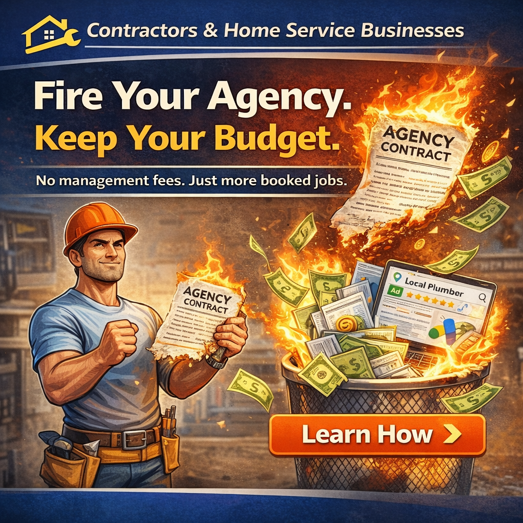 ServiceLine Facebook ad: Google Ads With No Agency Fees On Top