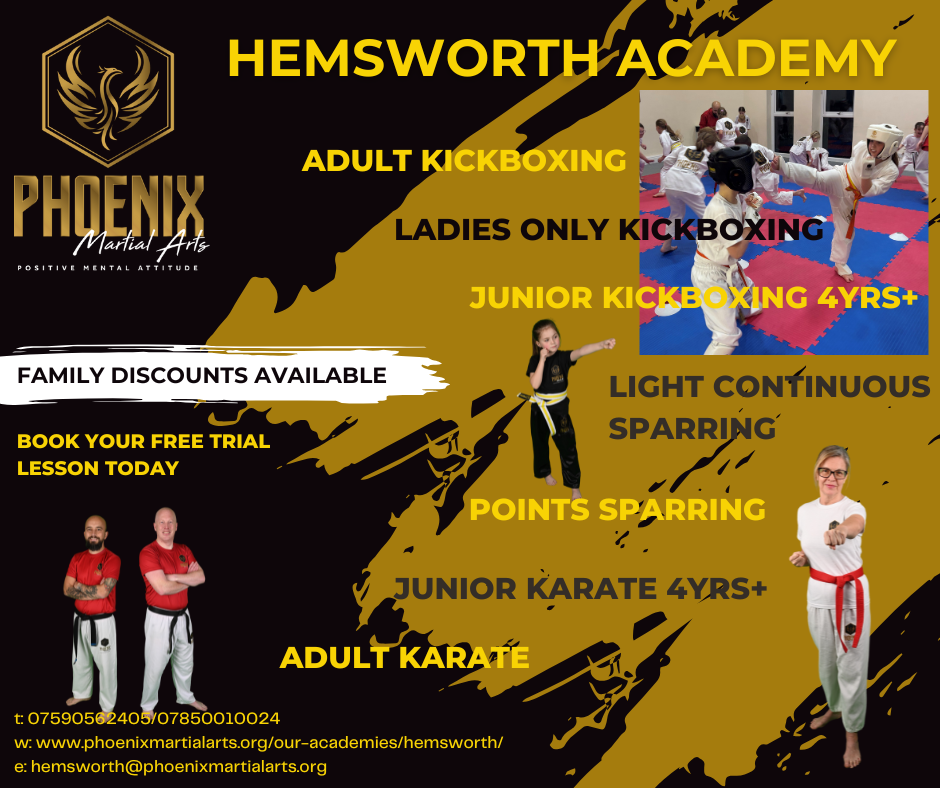 Phoenix Martial Arts Hemsworth Facebook ad from Mar 20, 2025