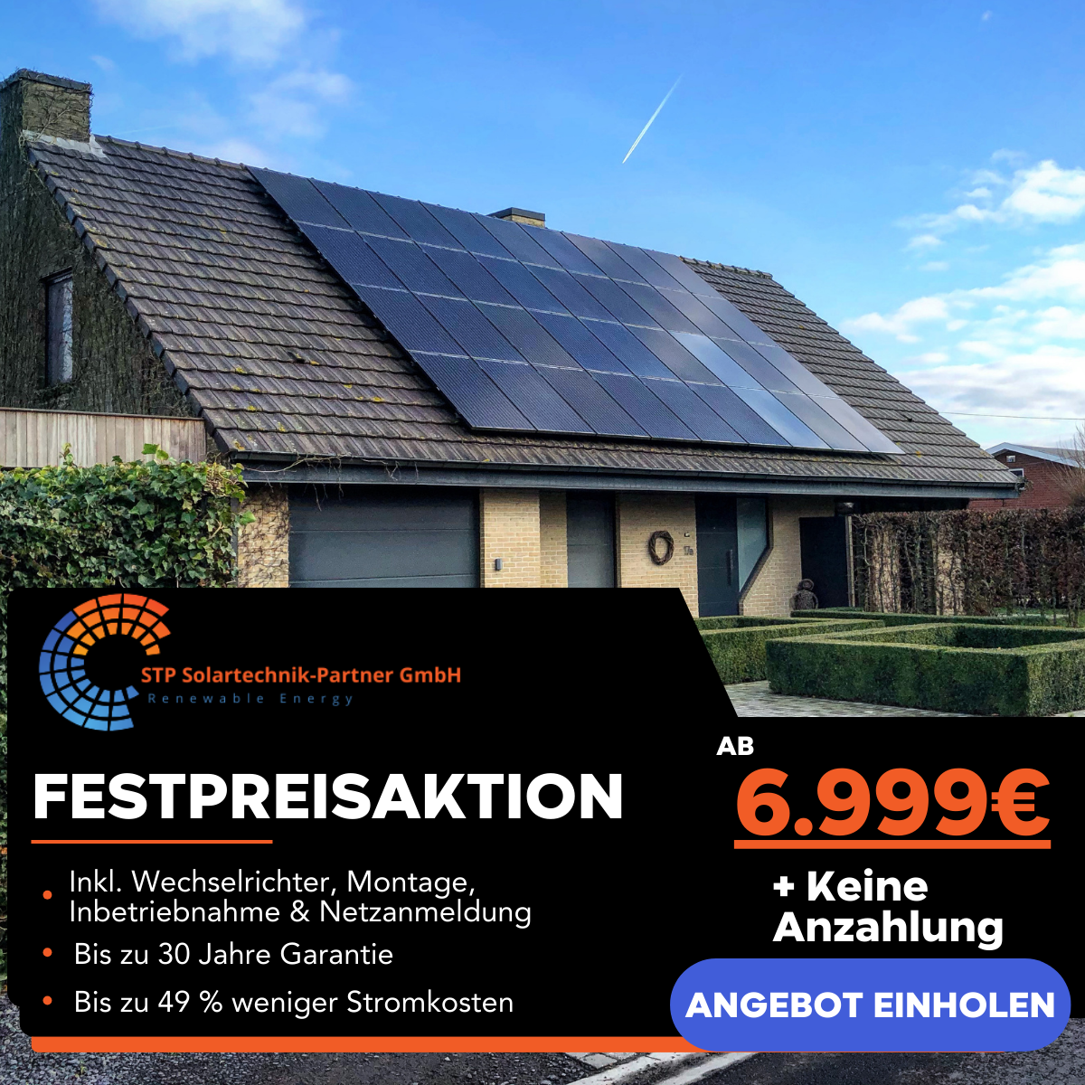 STP Solartechnik-Partner GmbH Facebook ad: SO günstig war eine Solaranlage noch nie!