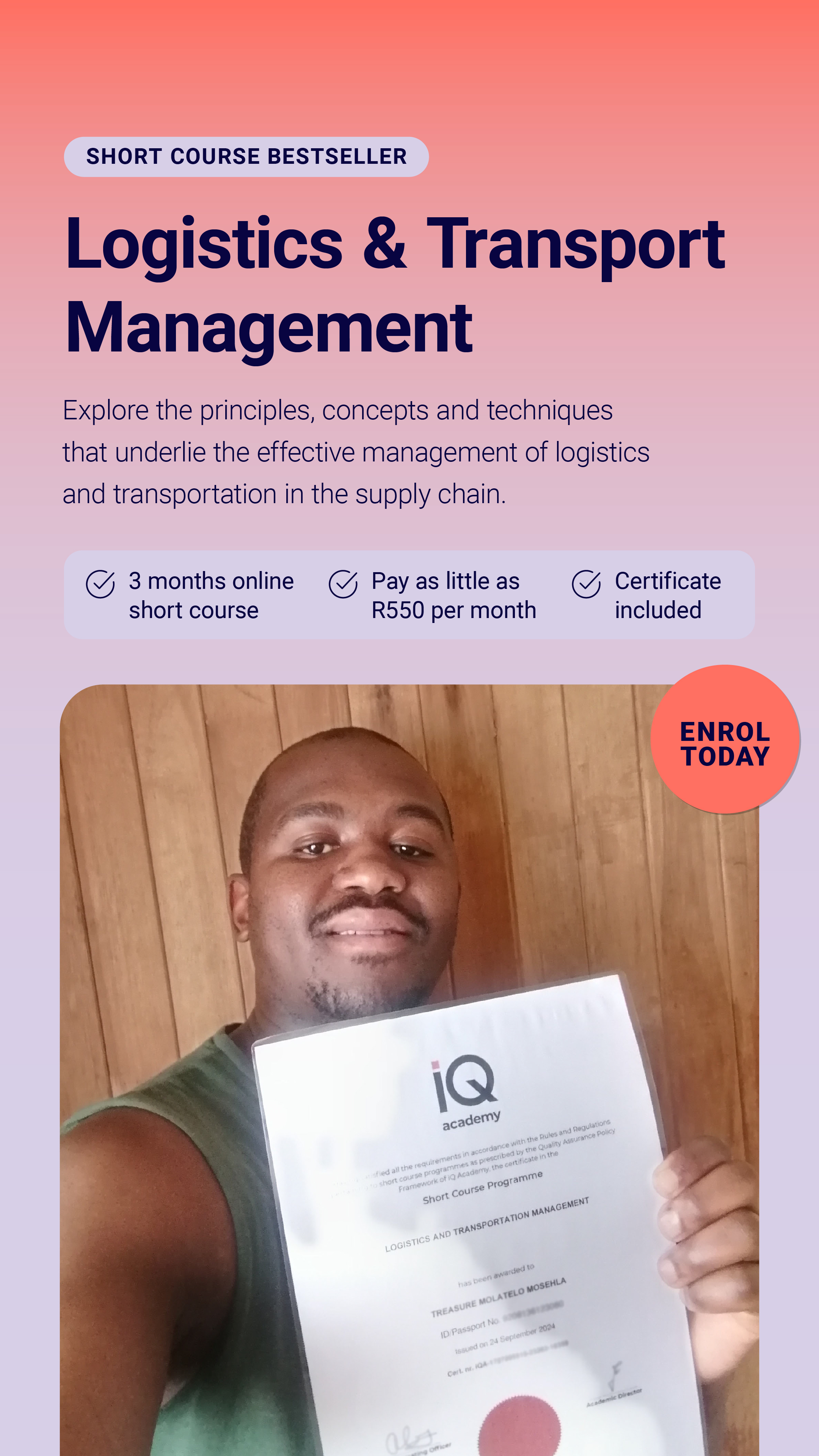 IQ Academy Facebook ad