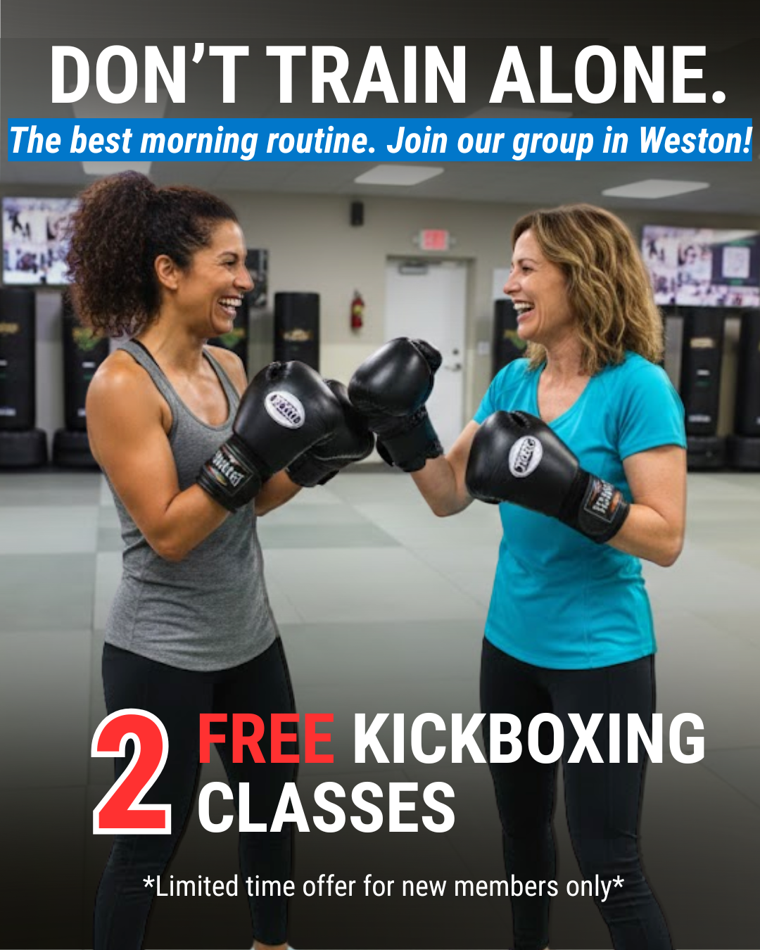 Jam Kickboxing Facebook ad: You might be 35.