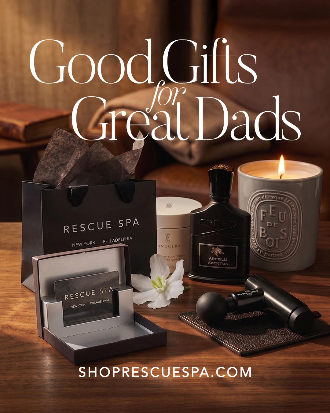 Rescue Spa Facebook ad: Ditch the ordinary gift this Father's Day!