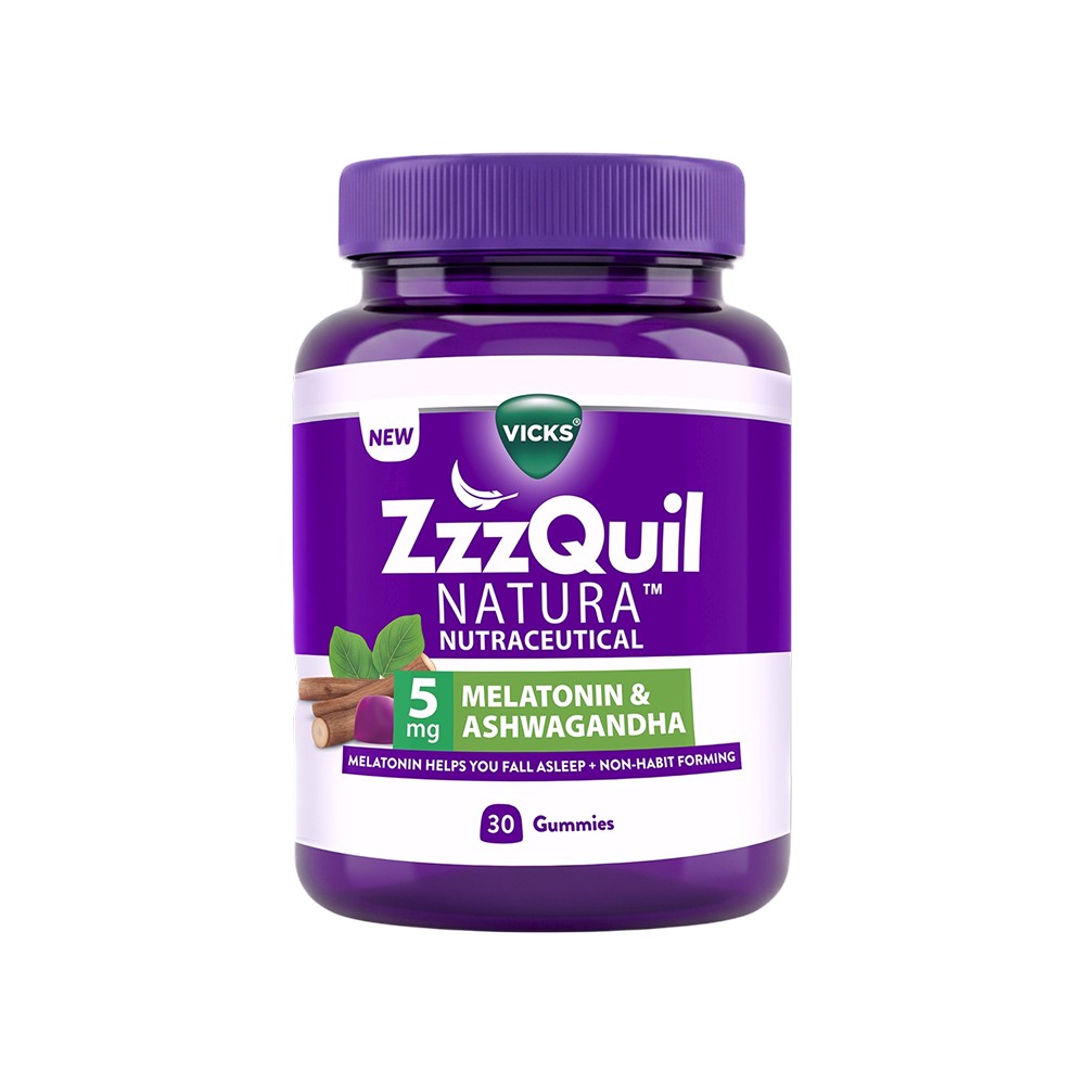 ZzzQuil India Facebook ad: Vicks ZzzQuil Natura Melatonin Sleep Gummies