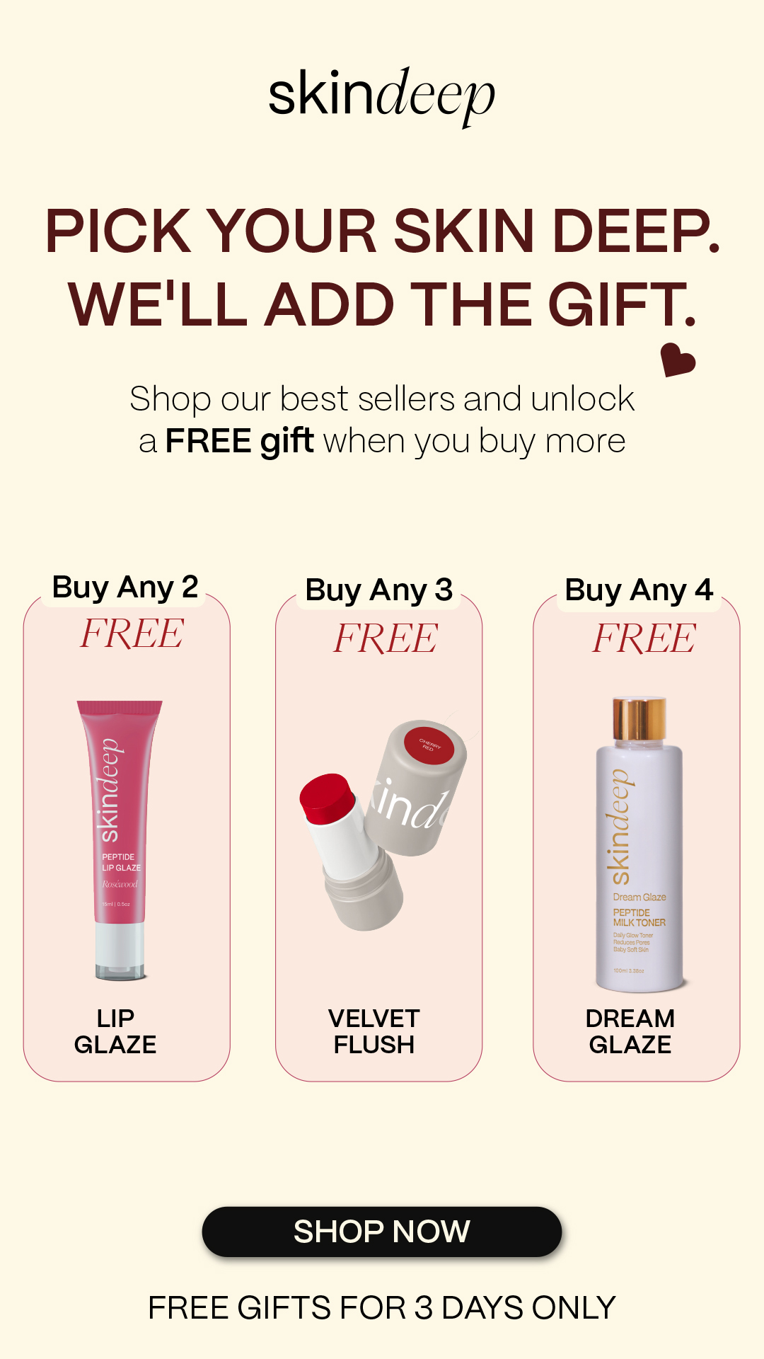 Skin Deep Facebook ad