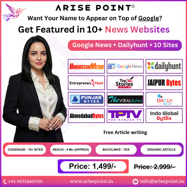 Arise Point Facebook ad: Control Your Google Presence