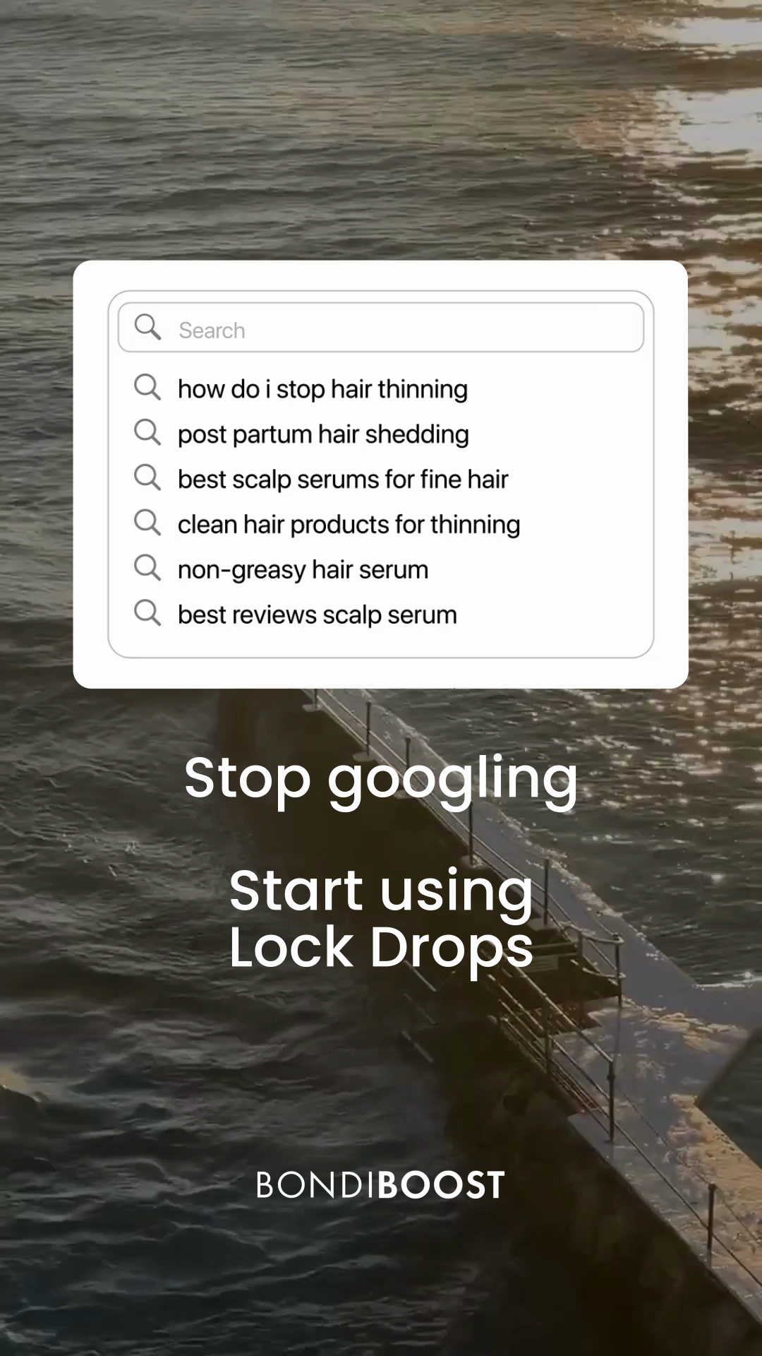 BondiBoost Facebook ad: Lock Drops
