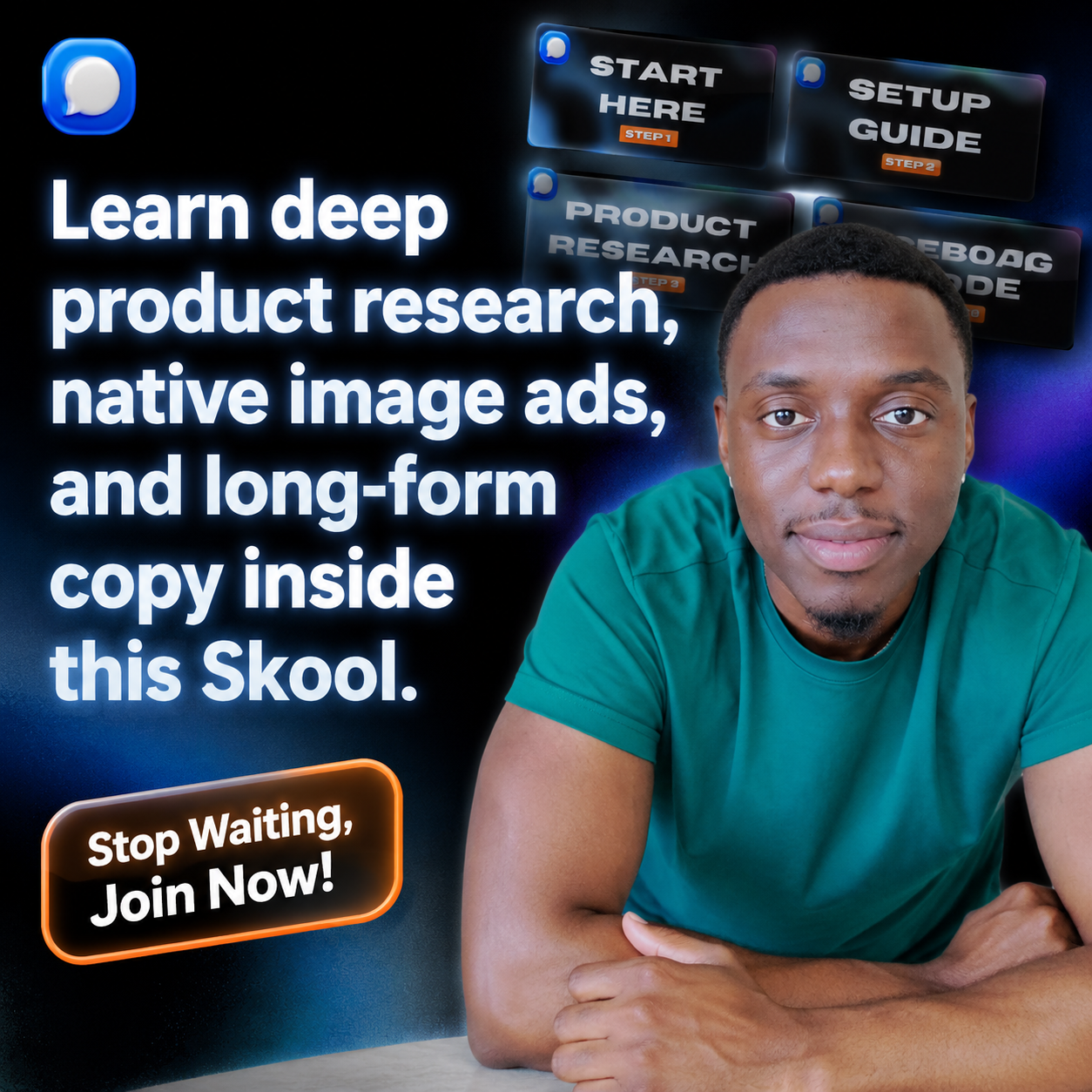 Skool Facebook ad