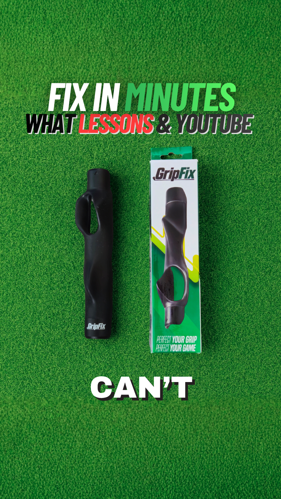 GolFix Facebook ad: Perfect Your Golf Grip In Seconds