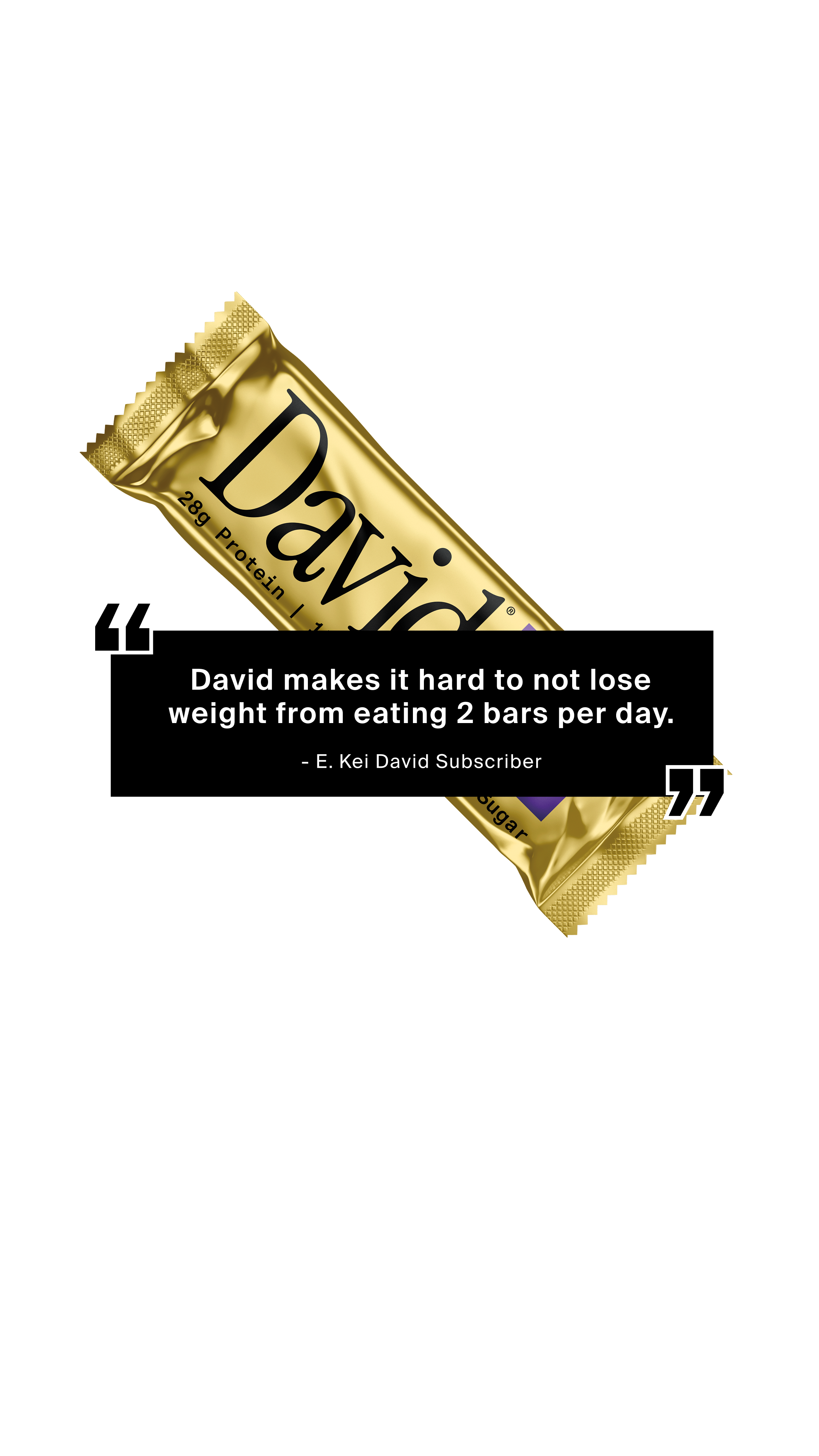 David Protein Facebook ad