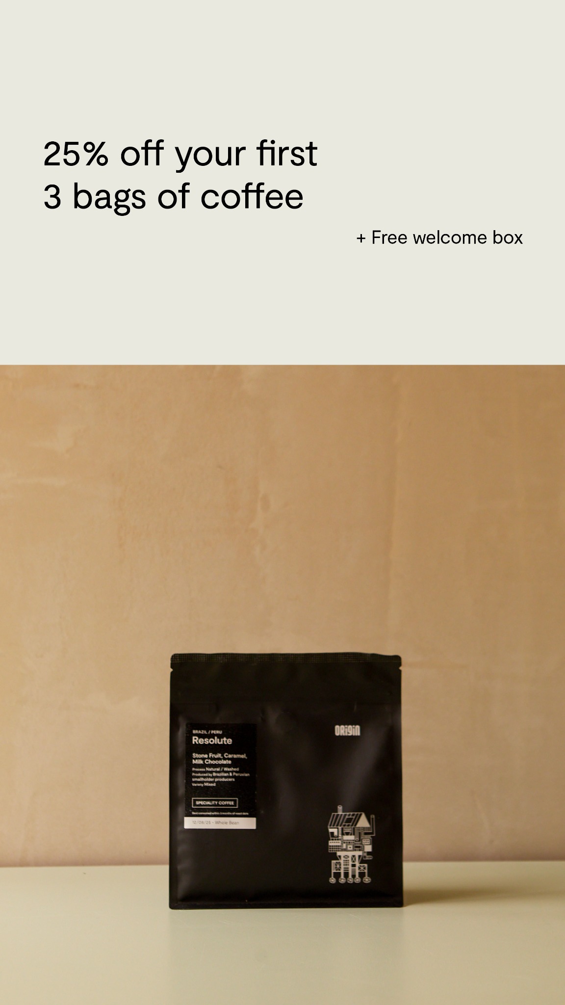 Origin Coffee Roasters Facebook ad