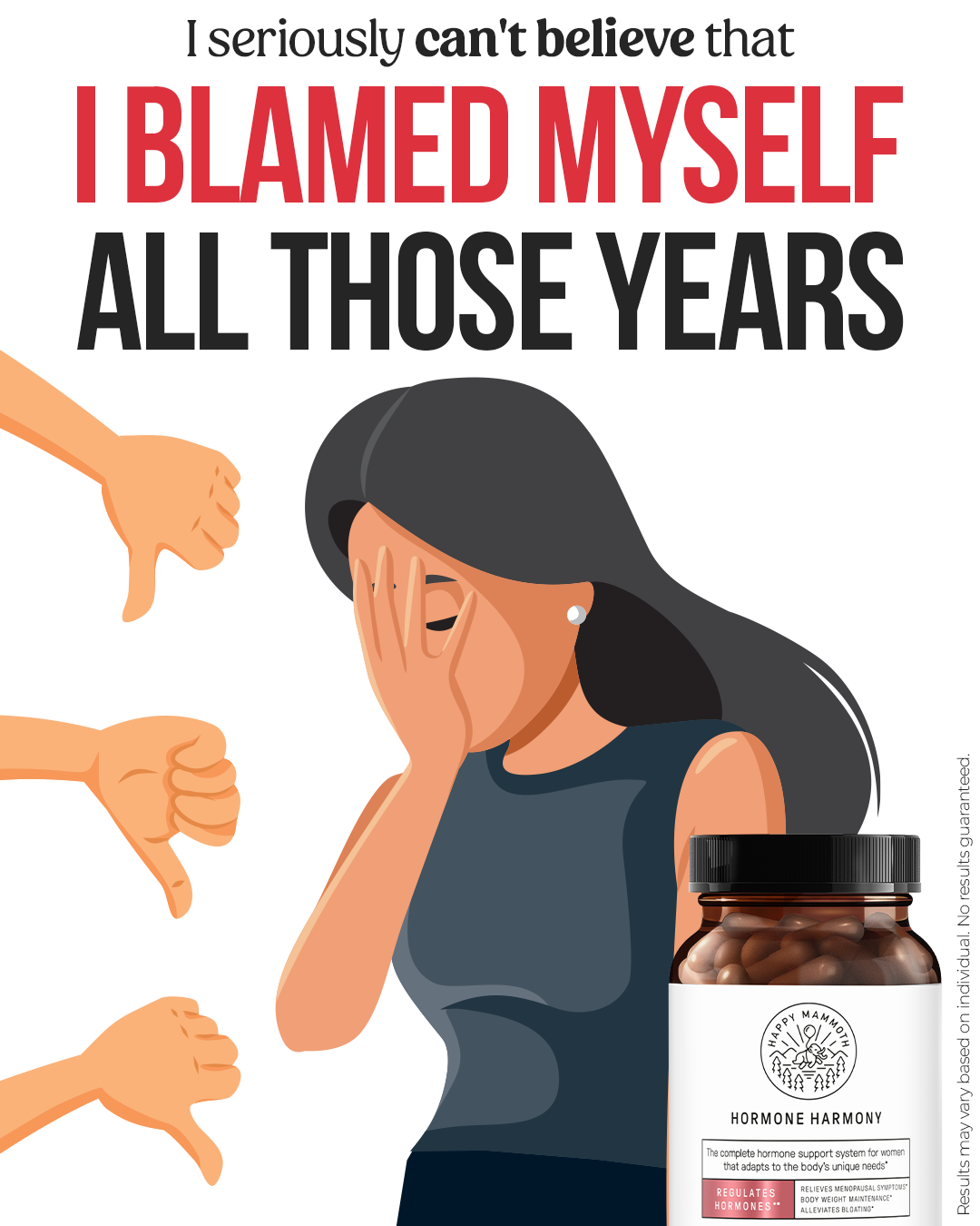 Healthy Living Facebook ad: It’s been years since I’ve felt and looked this good…