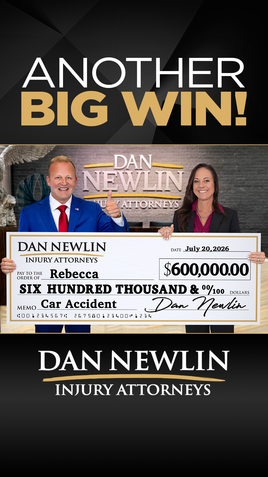 Dan Newlin Facebook ad: Car Accident Lawyers