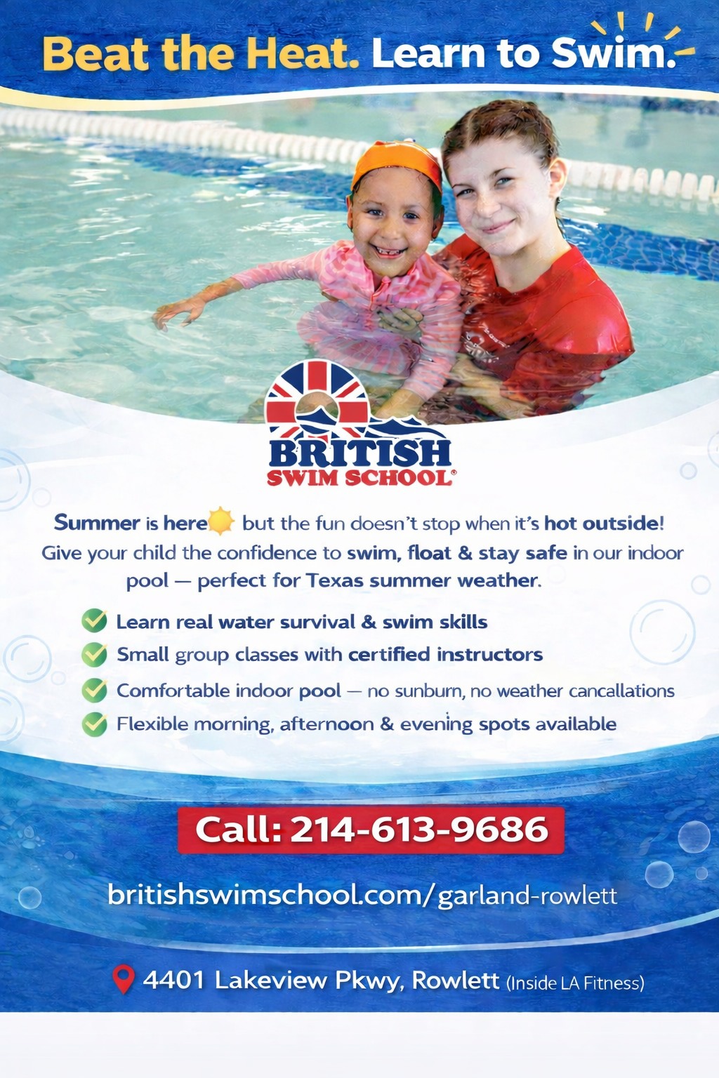 British Swim School of Garland-Rowlett Facebook ad