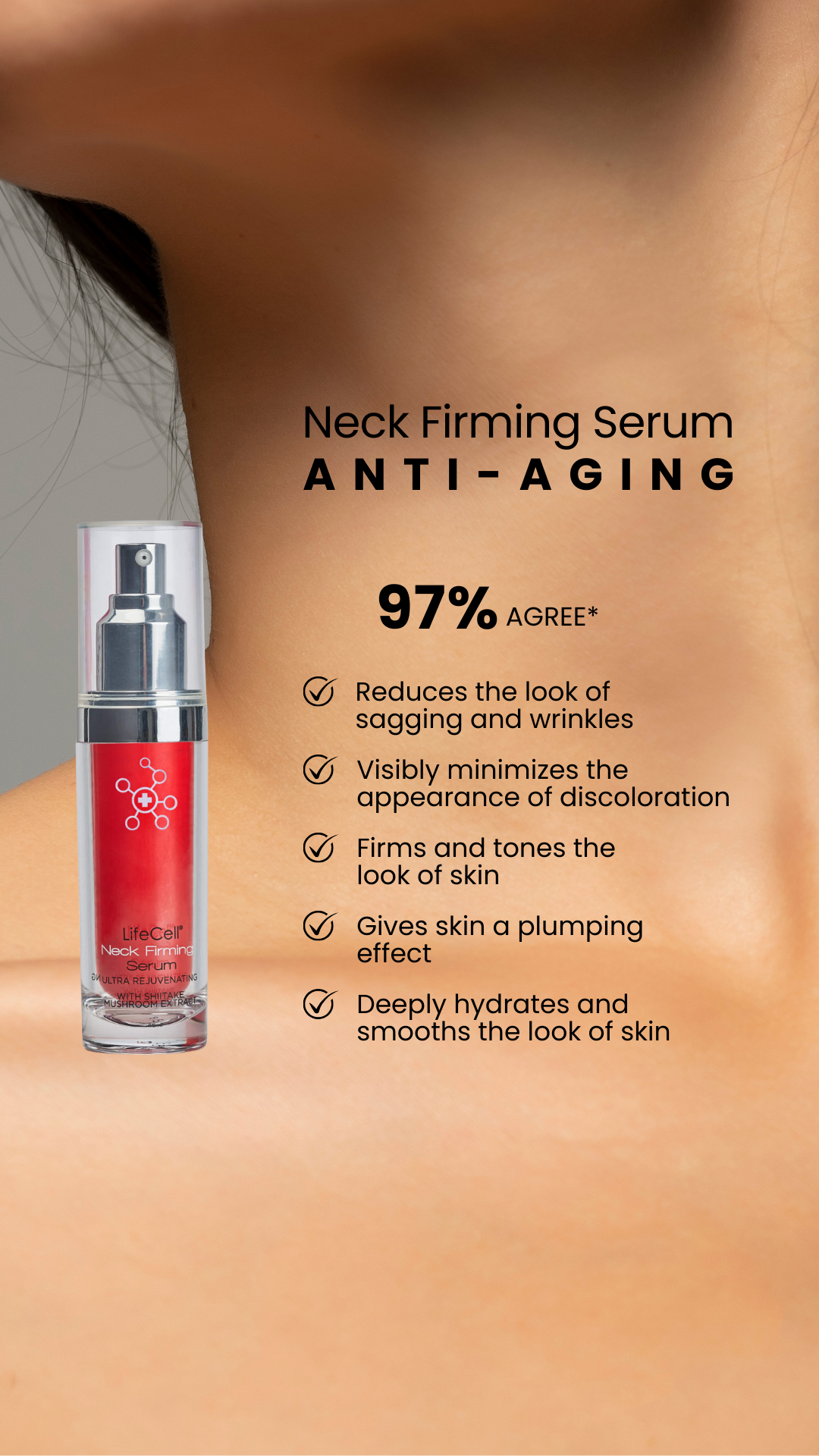 LifeCell Neck Serum Facebook ad