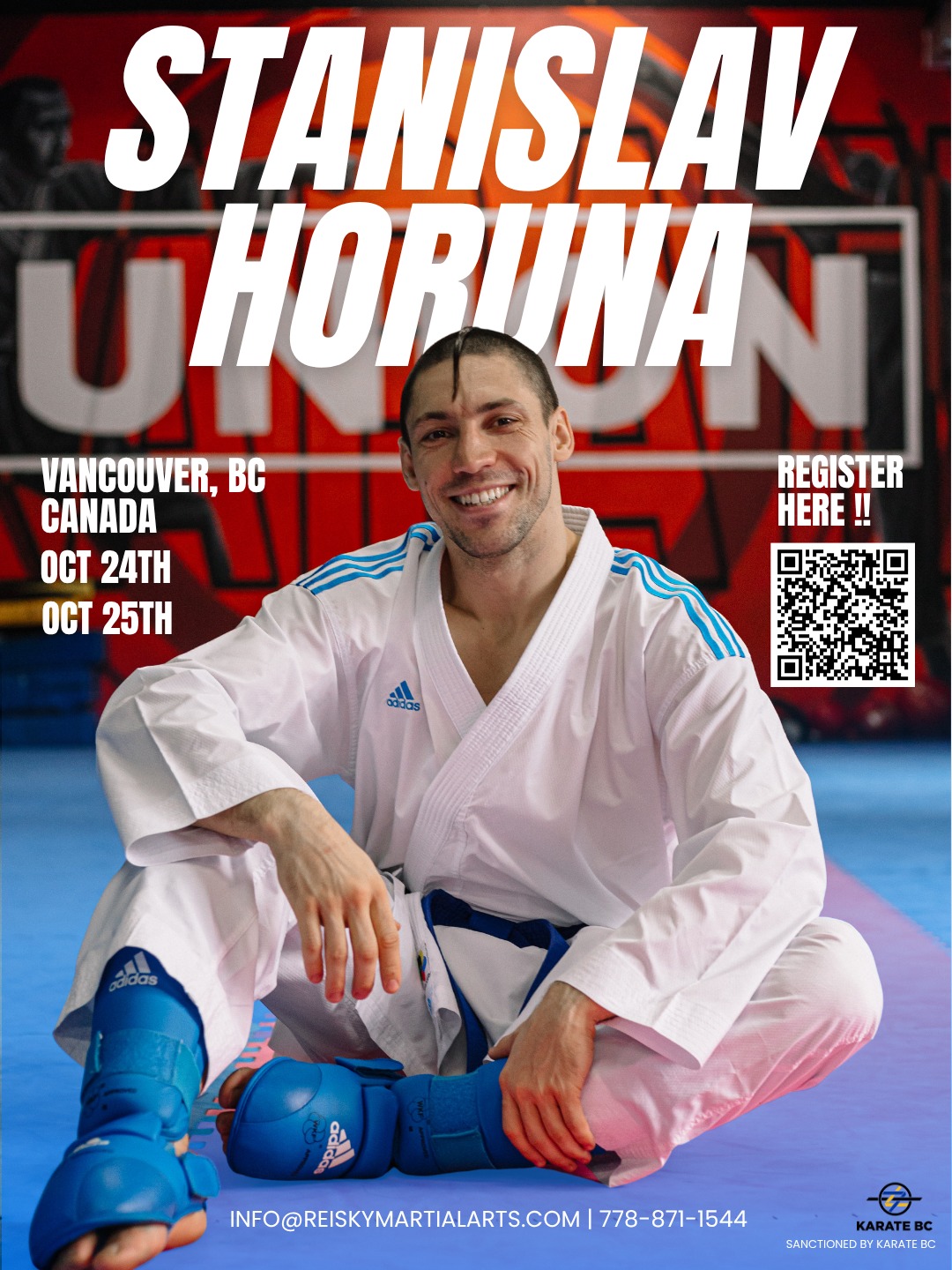 Reinard Jiloca Facebook ad: STANISLAV HORUNA Olympic-Style Kumite Seminar