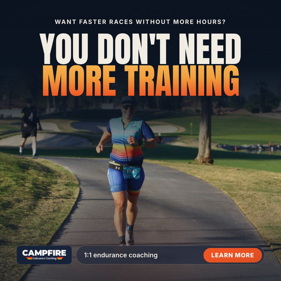 Campfire Endurance Coaching Facebook ad: Make Every Hour Count