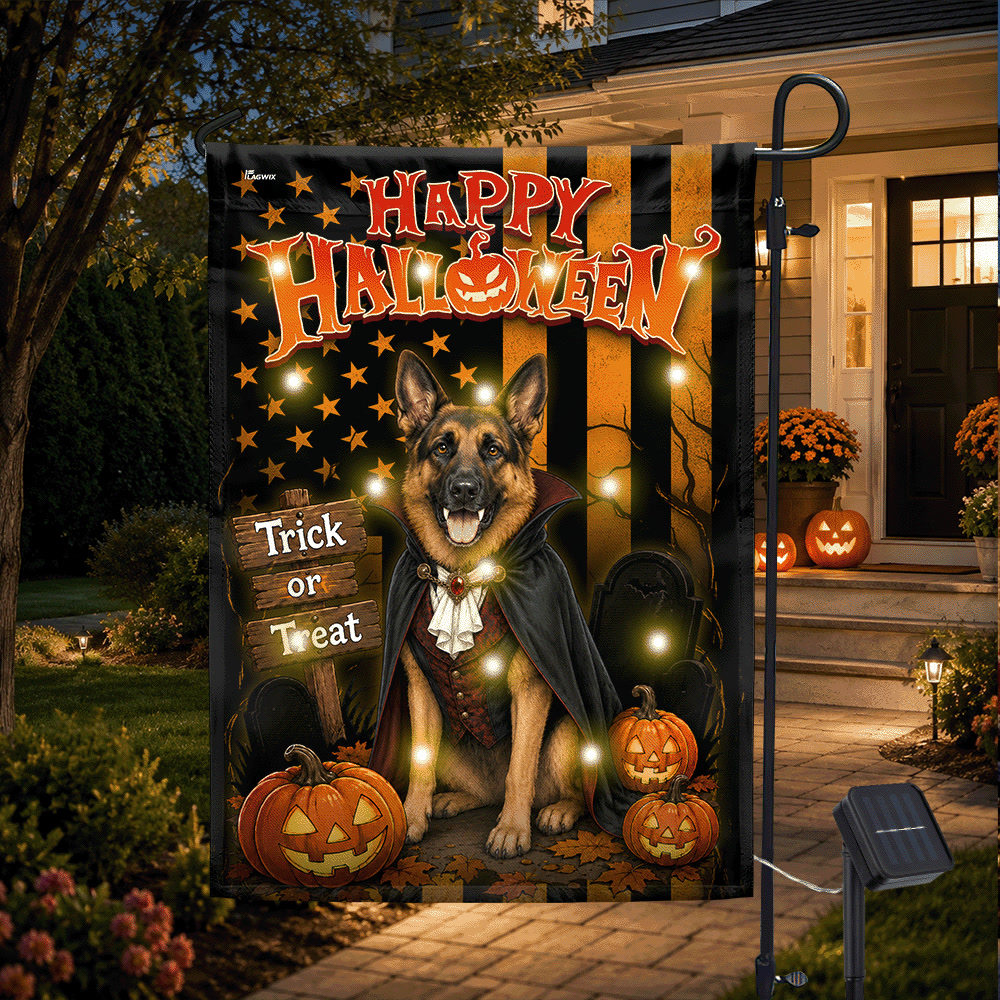 Flagwix.com Facebook ad: Dracula Dog Is Ready For Halloween