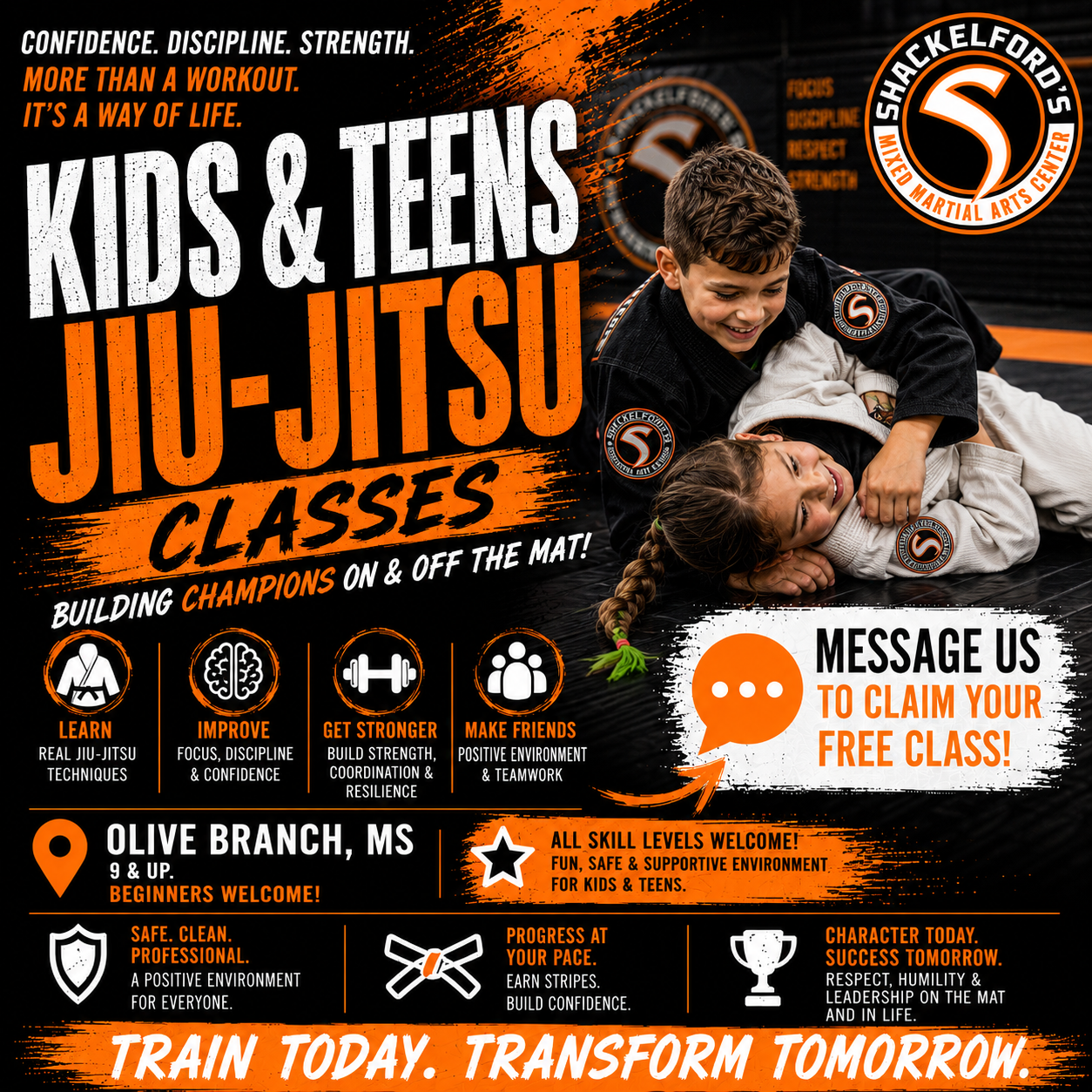 Shackelford's Mixed Martial Arts Center Facebook ad from May 19, 2026