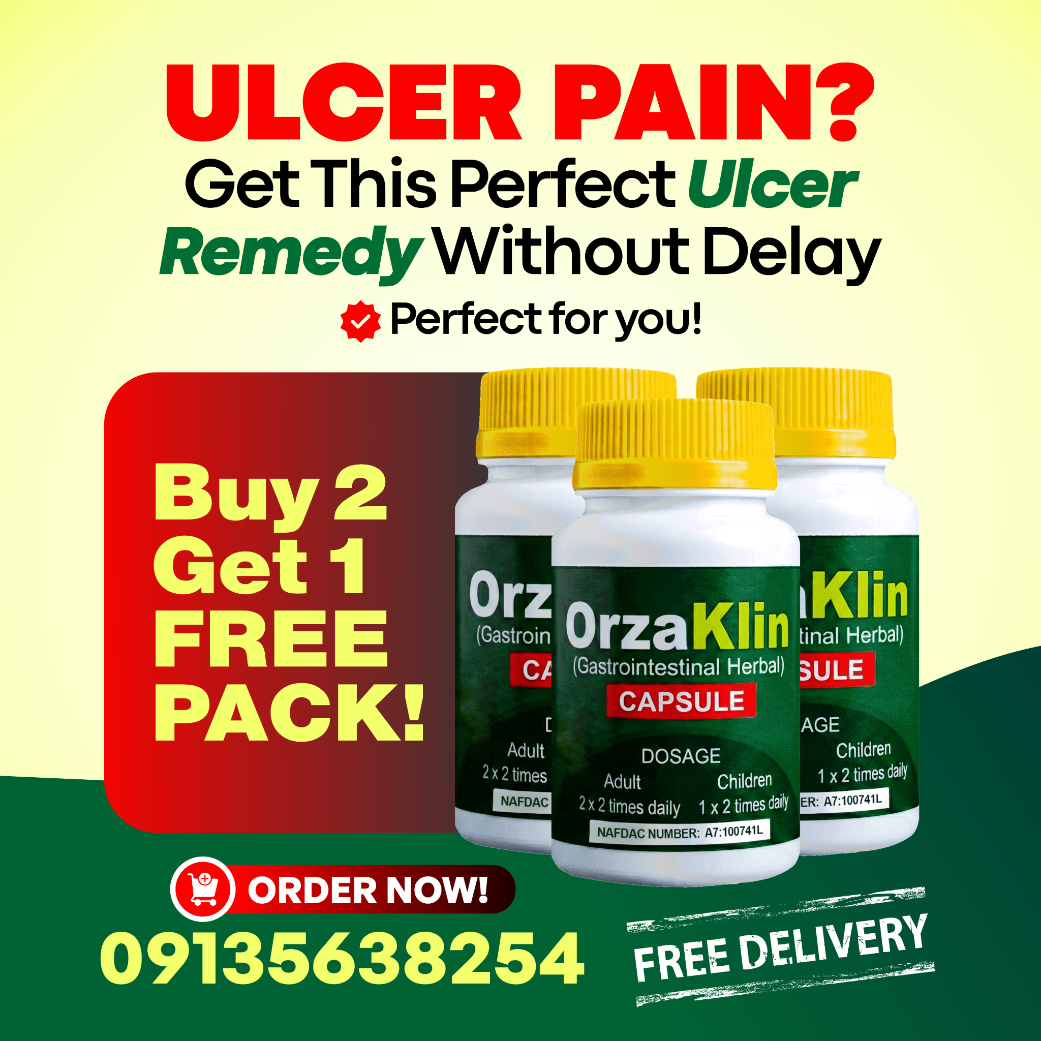 Exploring Nature Facebook ad: HERBAL ULCER REMEDY