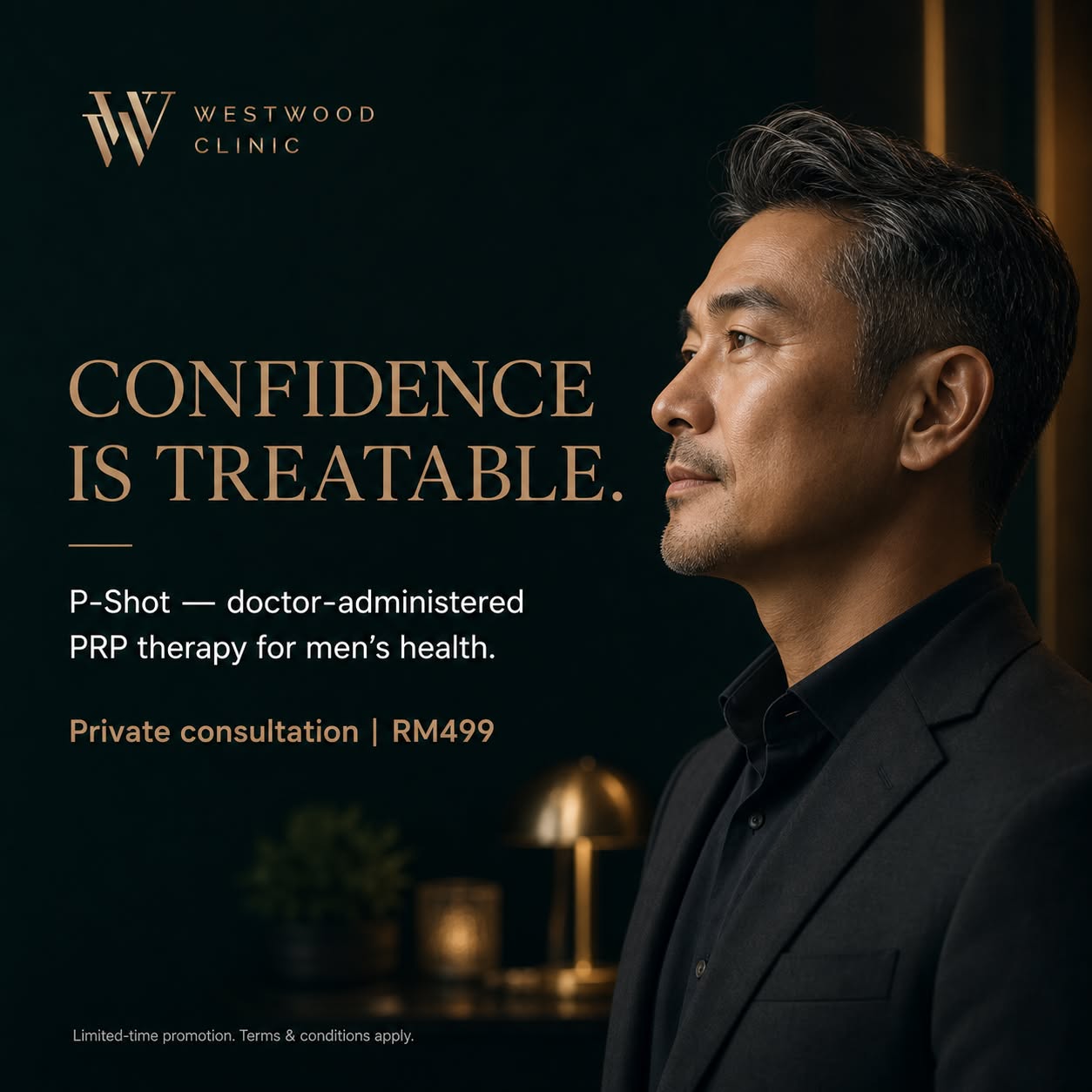 Westwood Clinic Facebook ad: Men's Health, Handled Privately