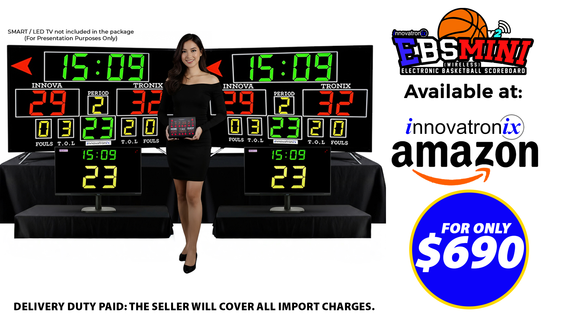 Innovatronix Bingo, Basketball, Multisport and other Sports Scoreboard Facebook ad: Innovatronix Shopify