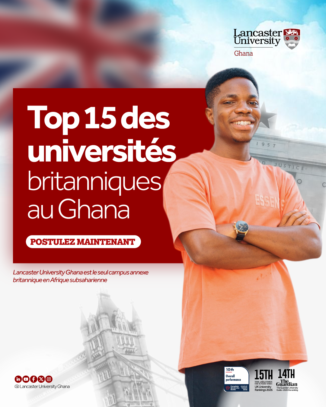 Lancaster University Ghana Facebook ad