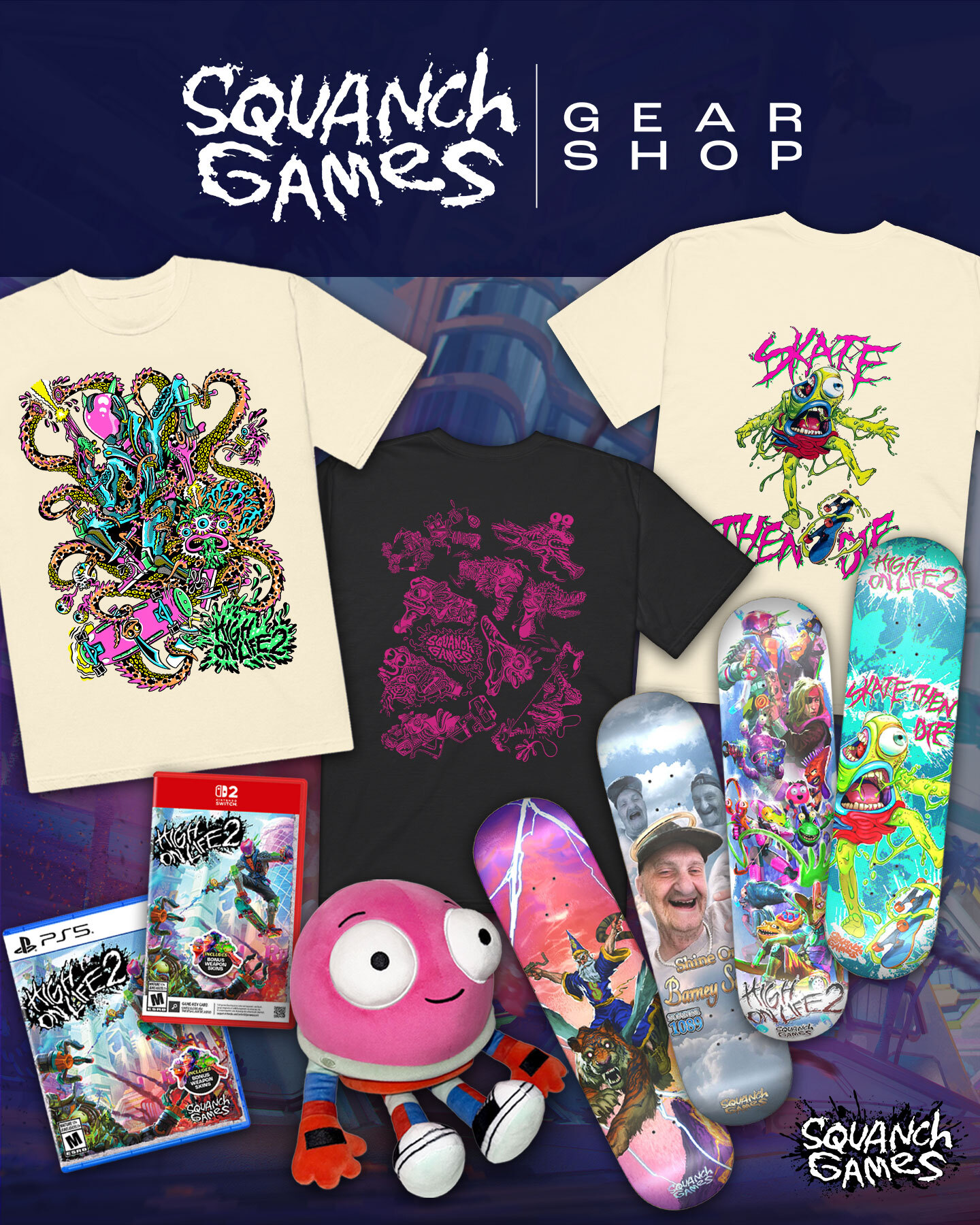 Squanch Games Facebook ad: An indie game studio making all sorts of…