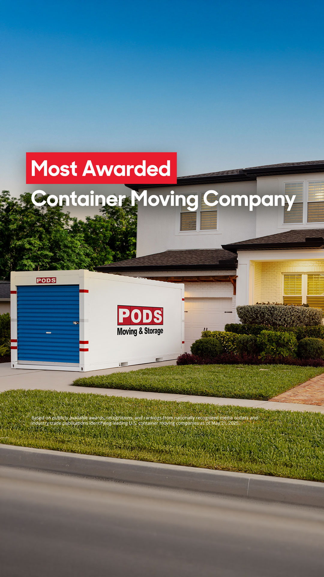 PODS Moving & Storage Facebook ad