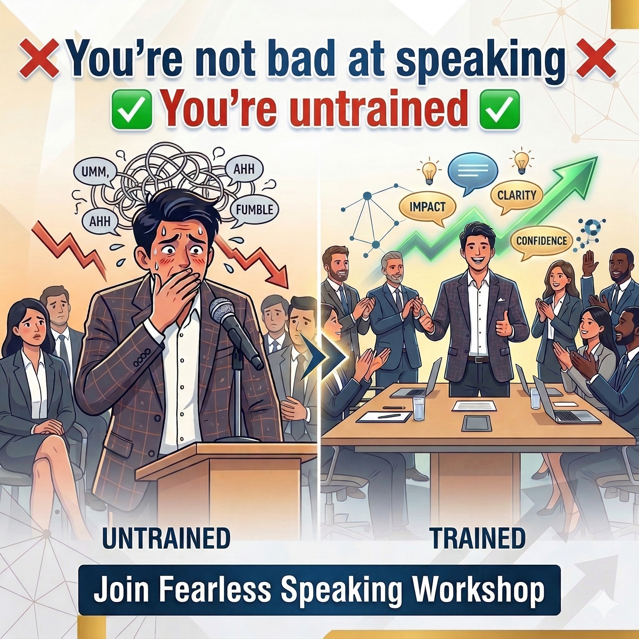 Speaking with Pankaj Facebook ad: Learn to Speak with Impact